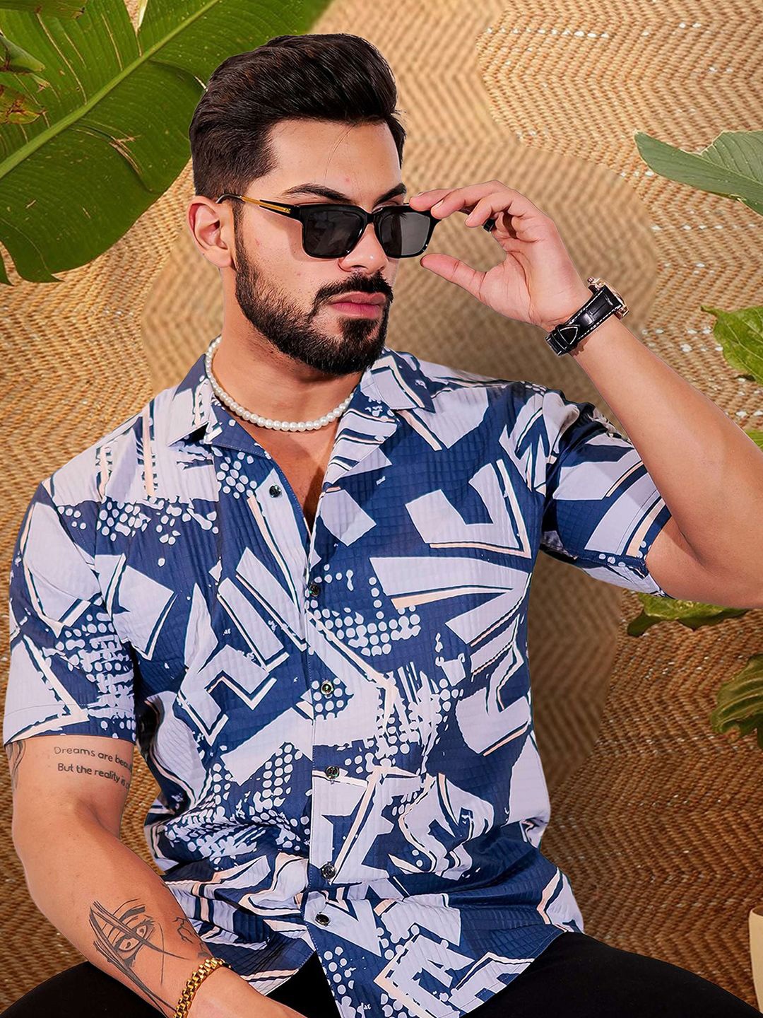 

Moda Rapido Men Original Opaque Printed Casual Shirt, Multi