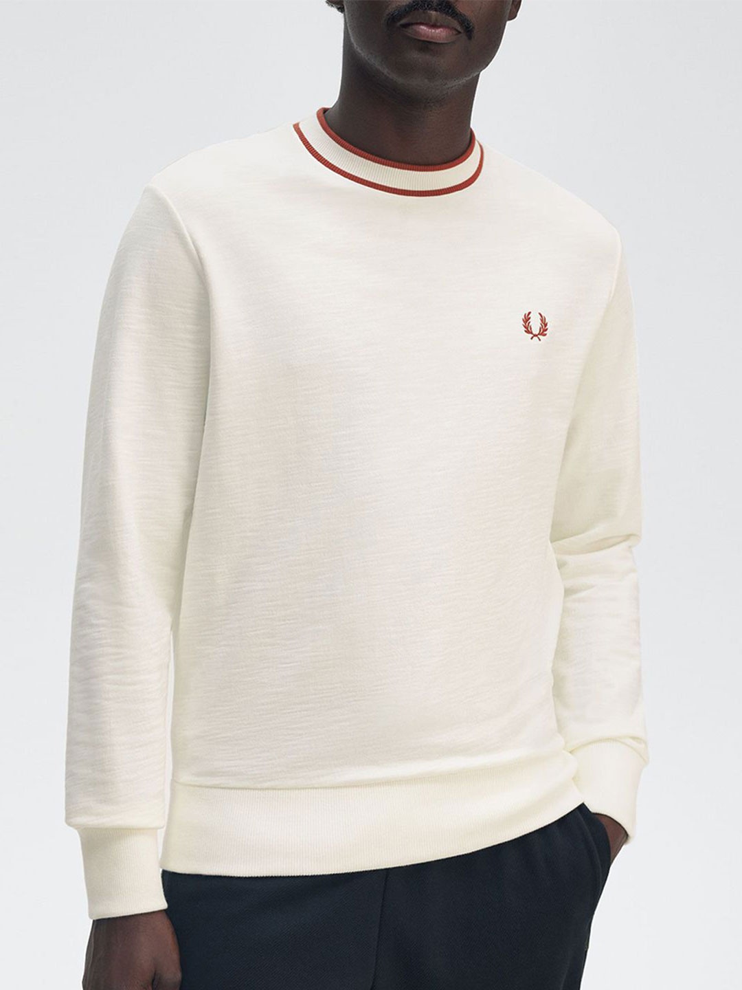 

Fred Perry Men Sweatshirt, Cream