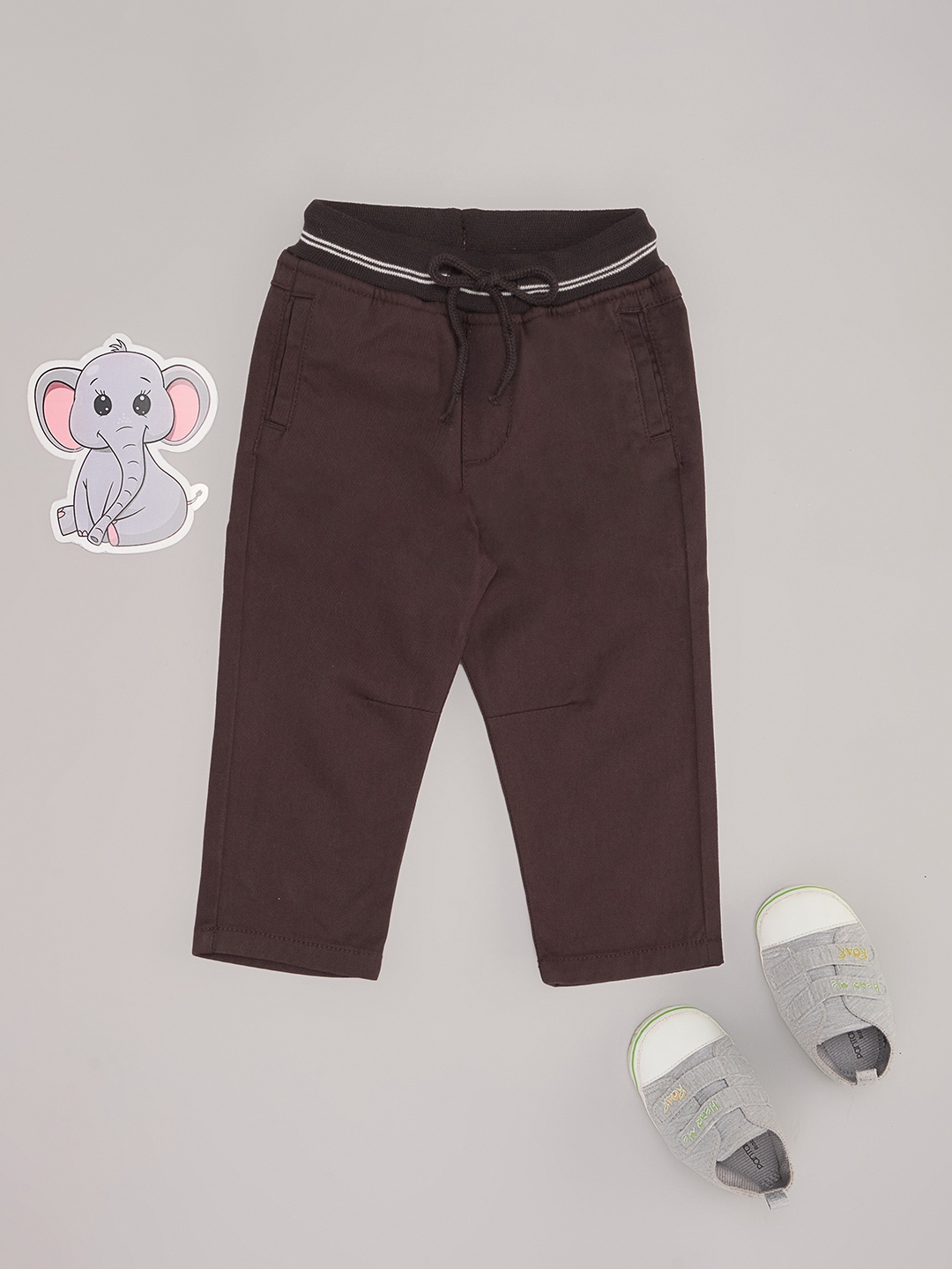 

Pantaloons Baby Boys Trousers, Charcoal