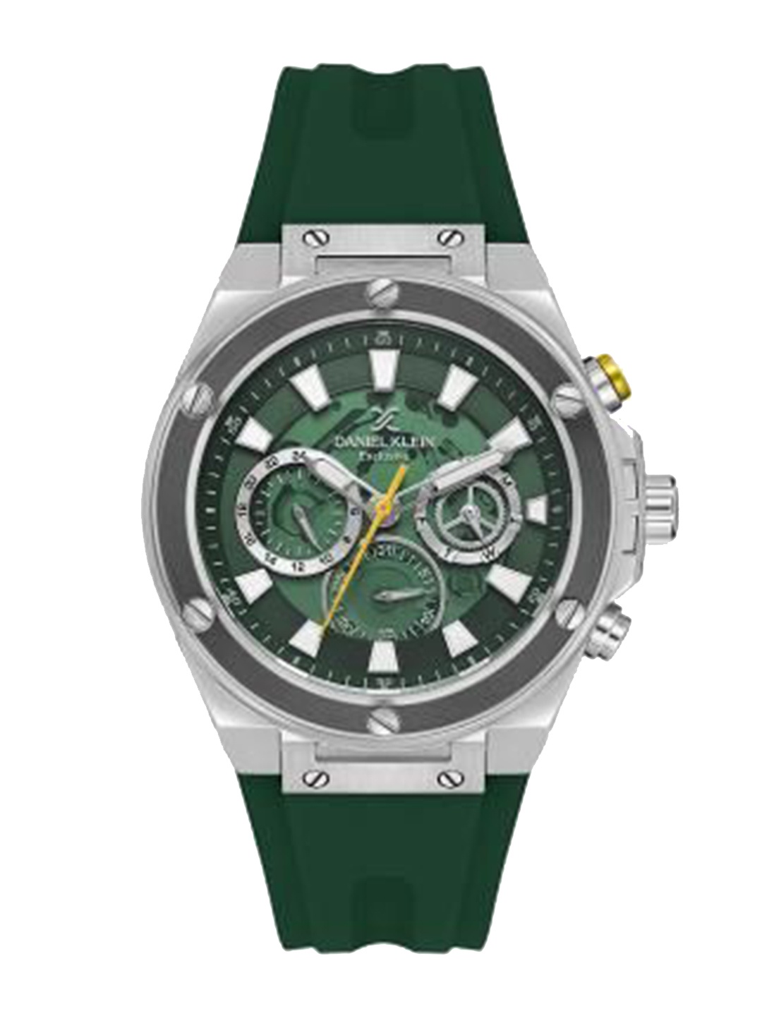 

Daniel Klein Men Skeleton Dial & Straps Analogue Watch DK.1.13889-2, Green