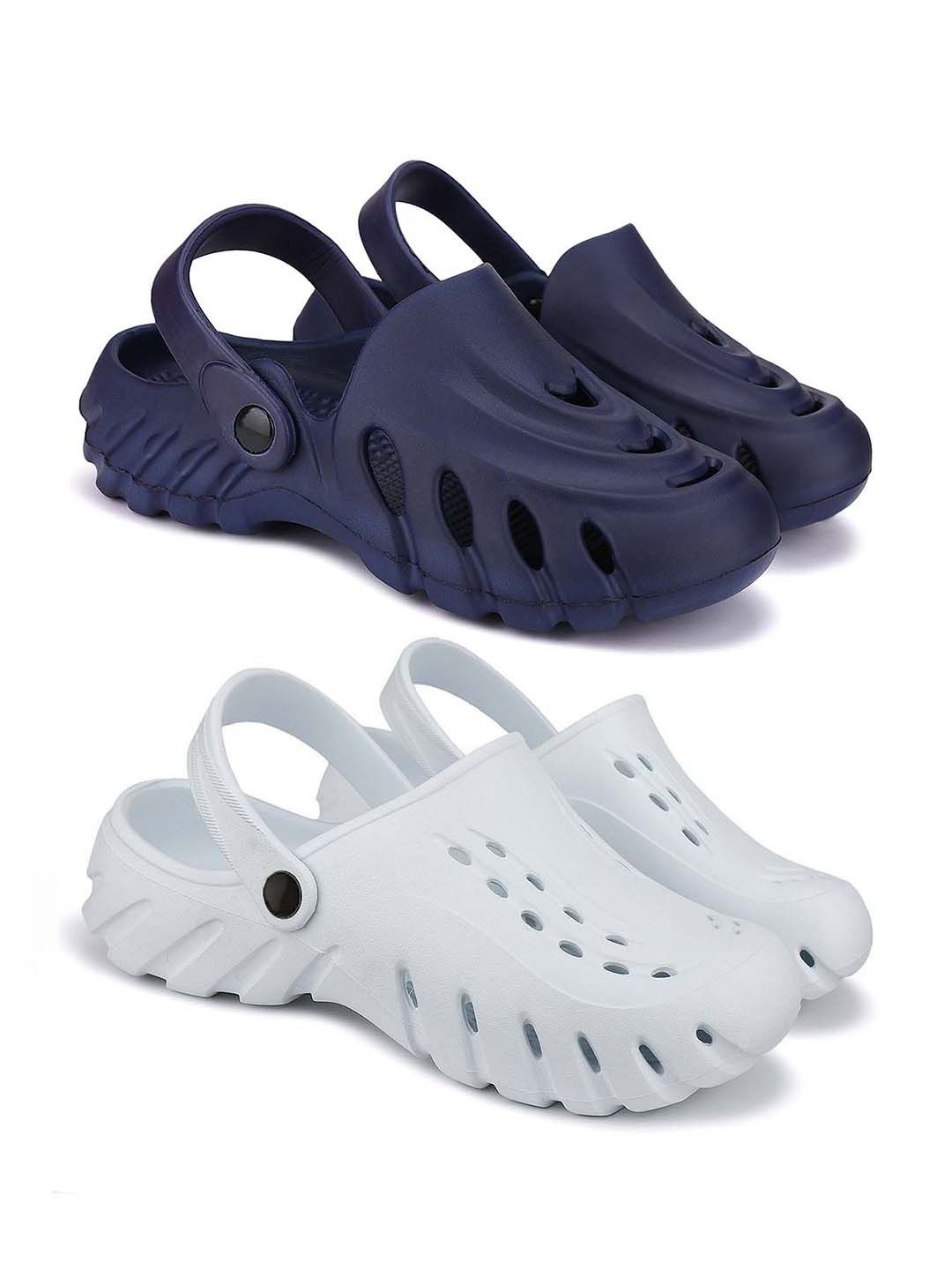 

BERSACHE Men Clogs, Blue
