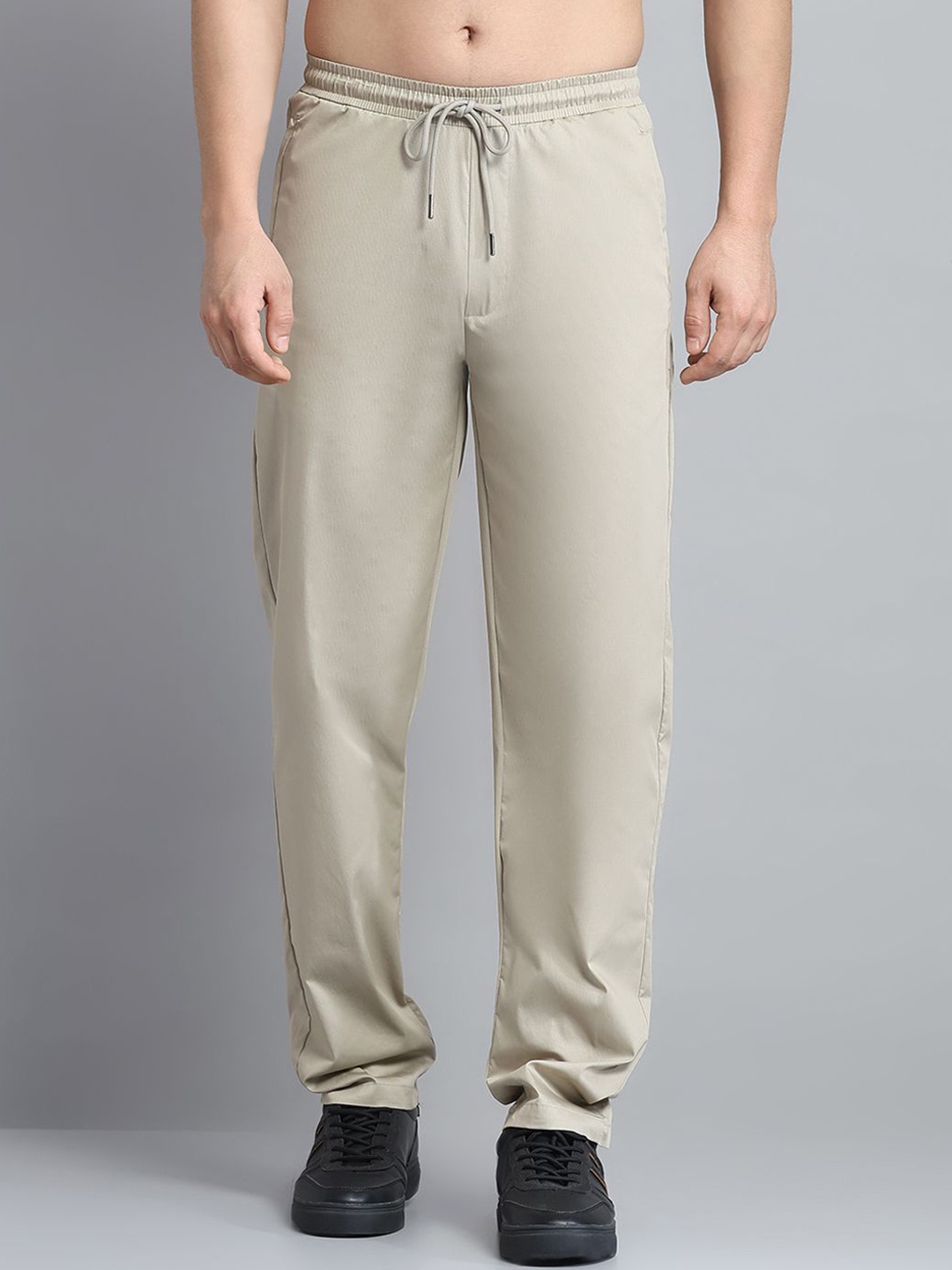 

Monte Carlo Men Mid Rise Track Pants, Beige