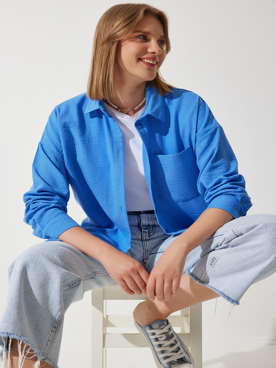 

Happiness istanbul Women Opaque Casual Shirt, Na
