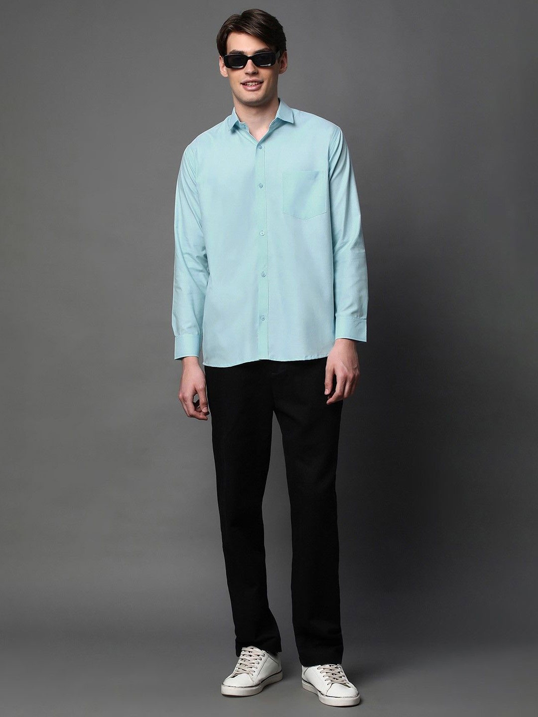 

BROWN BROTHERS Men Standard Opaque Casual Shirt, Blue