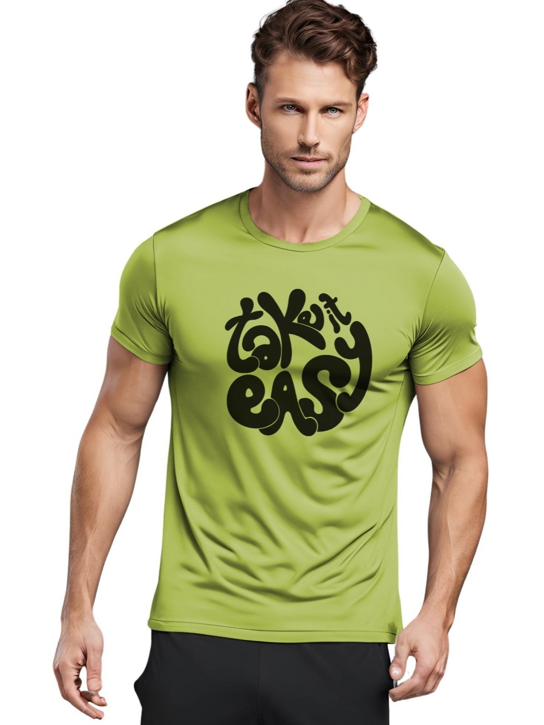 

3Colors Men Moisture Wicking Pockets T-shirt, Green