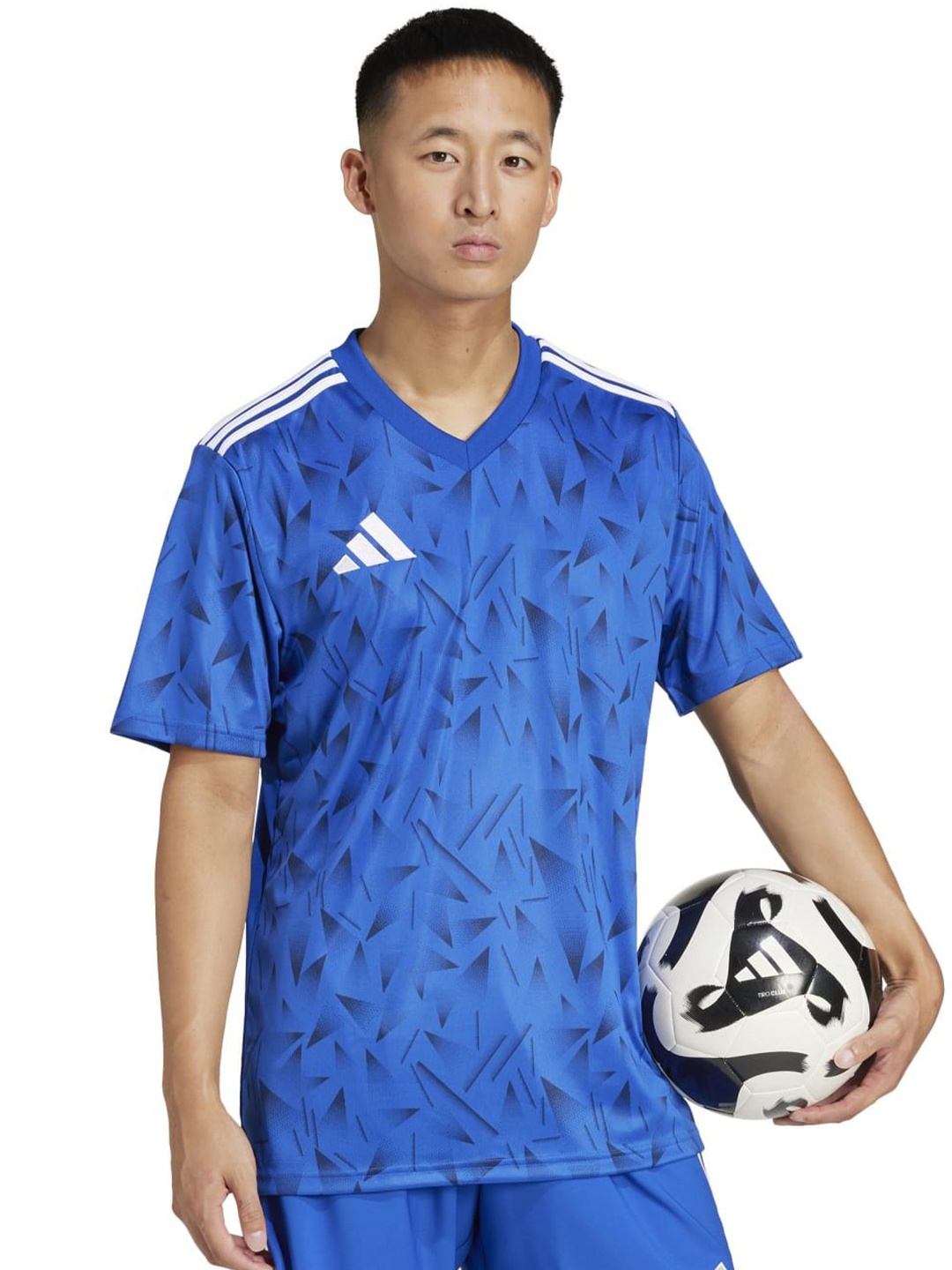 

ADIDAS T ICON25 Printed Jersey T-shirt, Blue