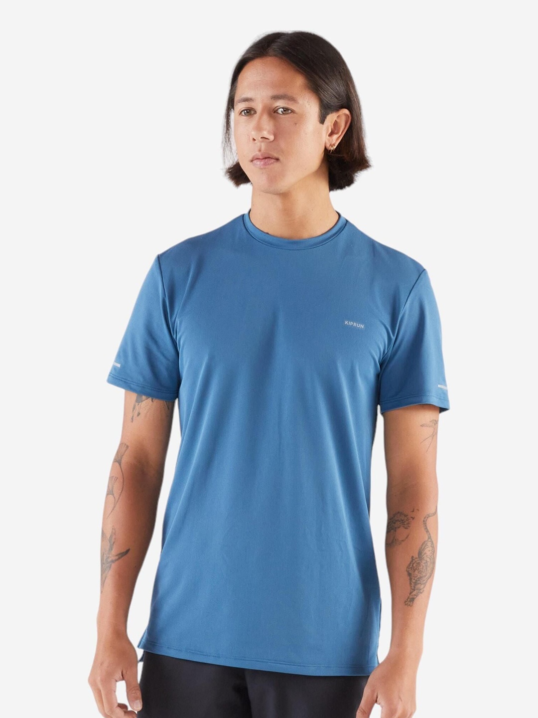 

KIPRUN By Decathlon Run 500 Men's Breathable Running T-shirt, Blue