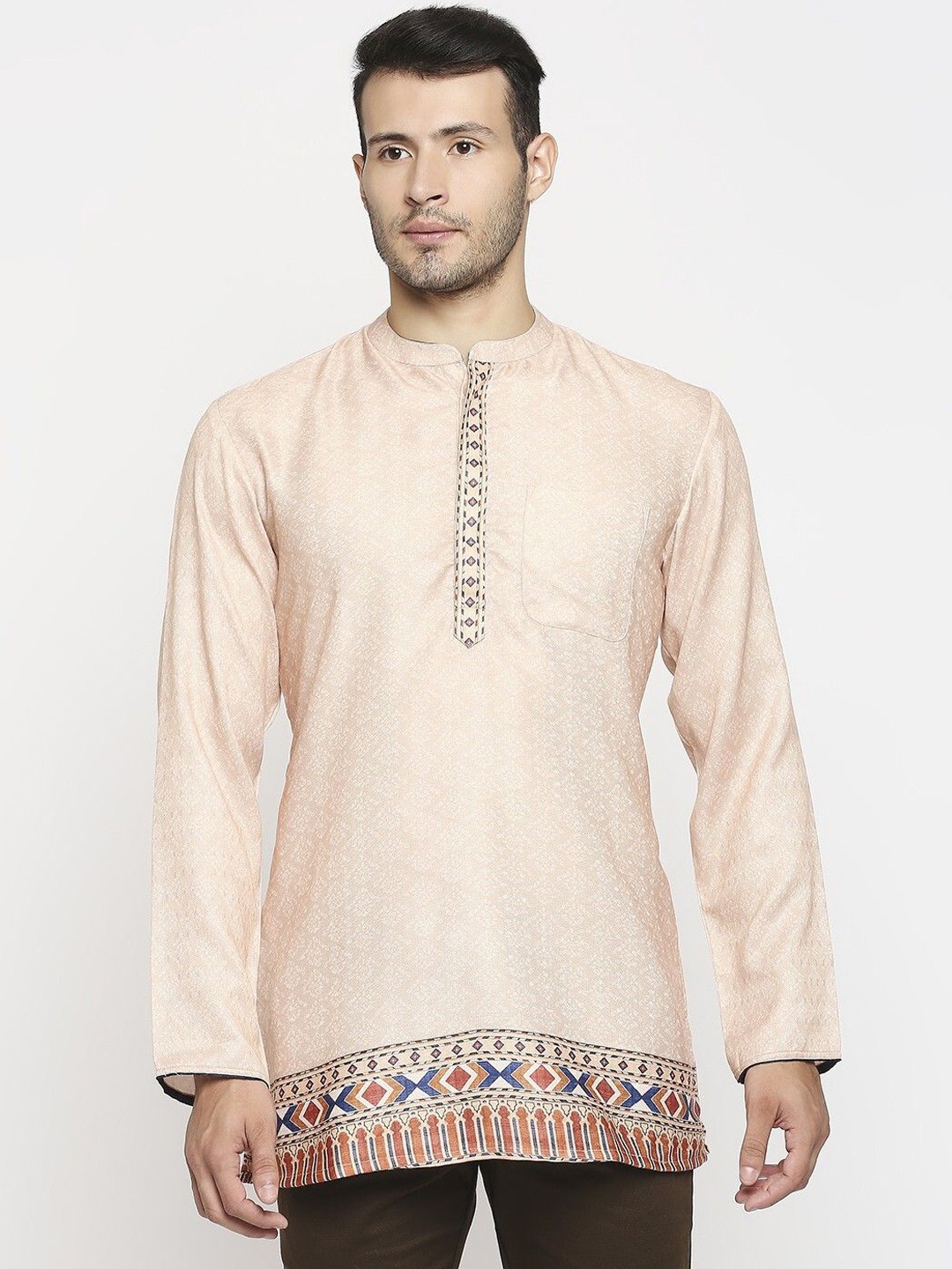 

Arch element Men Chikankari Kurta, Beige