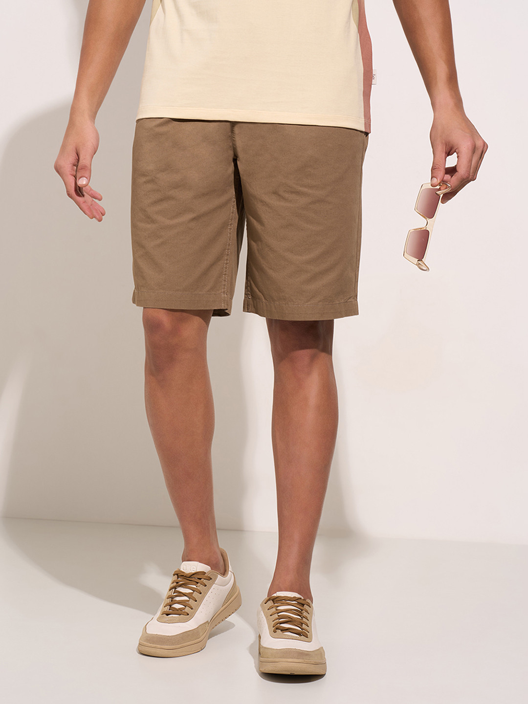 

7 Alt by Pantaloons Men Shorts, Tan