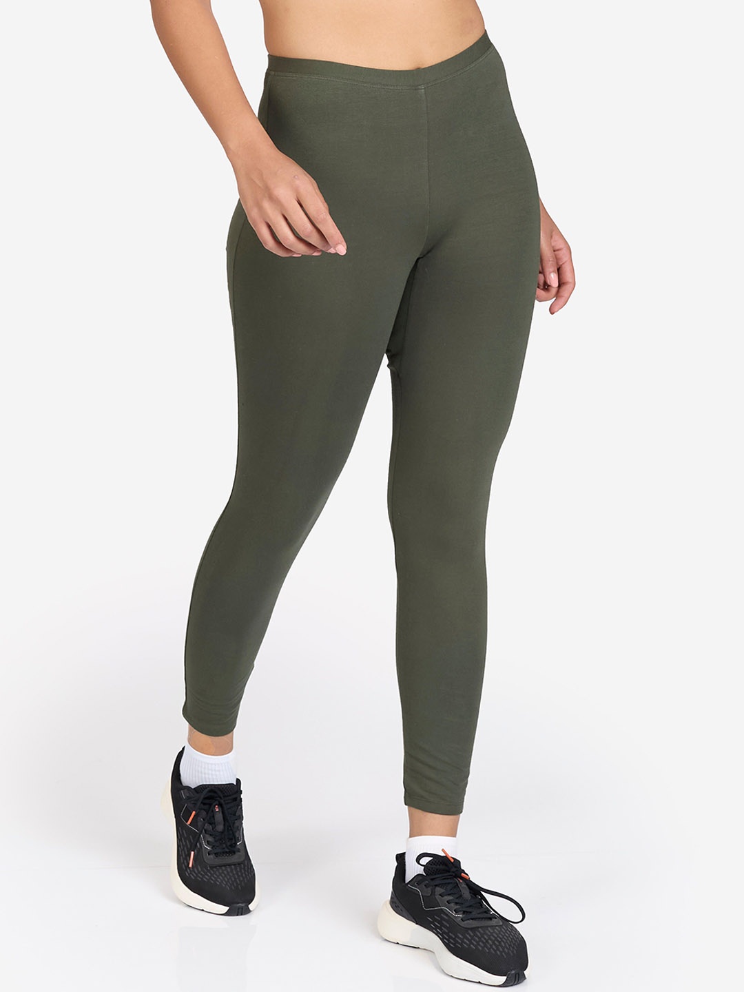 

Domyos By Decathlon Women's Ankle-Length Leggings 100 MWD, Green