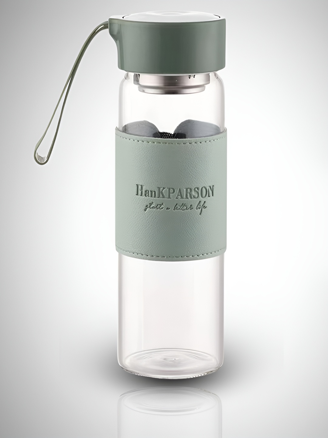 

YELONA Green Single Glass Solid Double Wall Vacuum Water Bottle