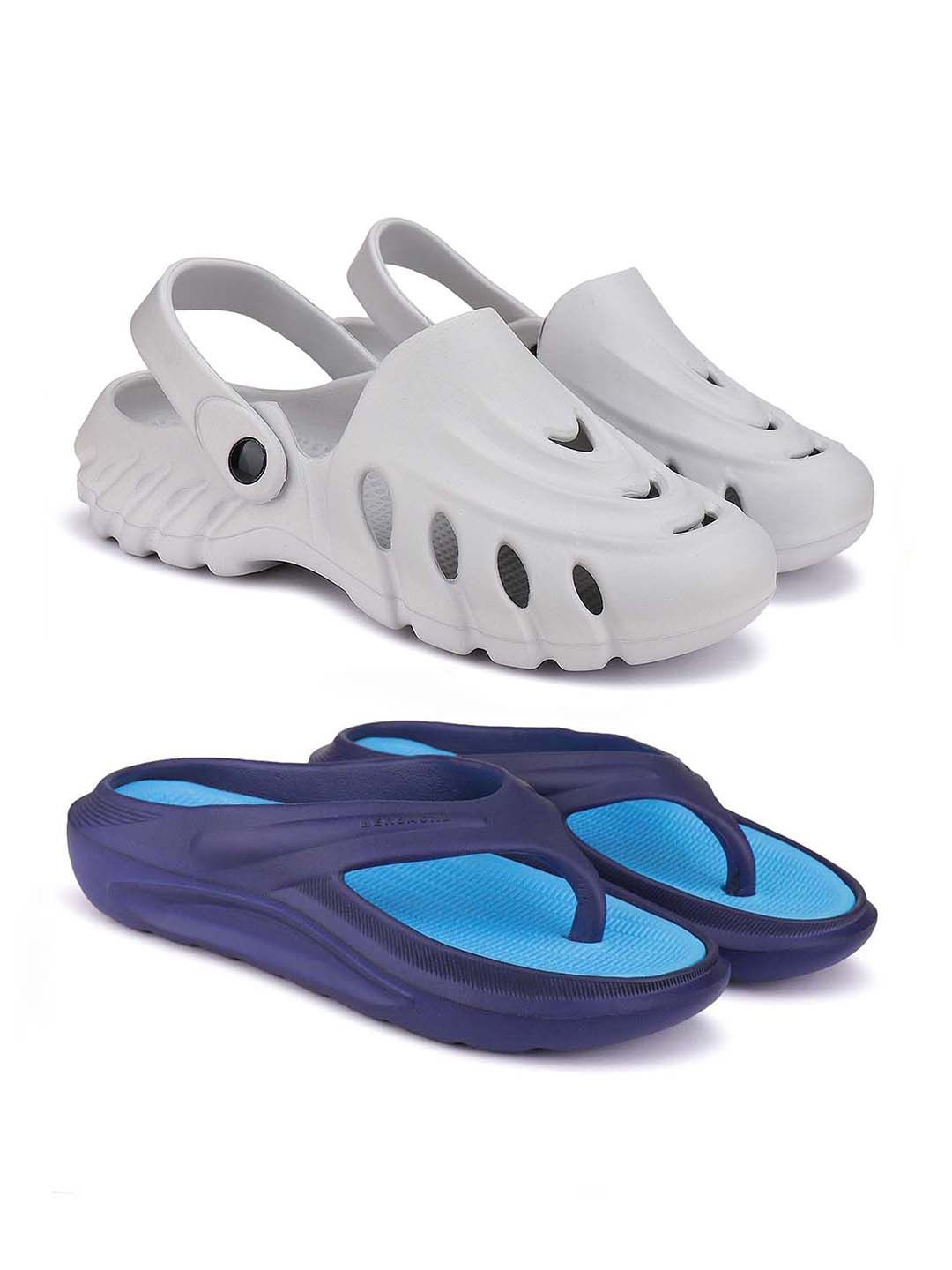 

BERSACHE Men Clogs, Blue