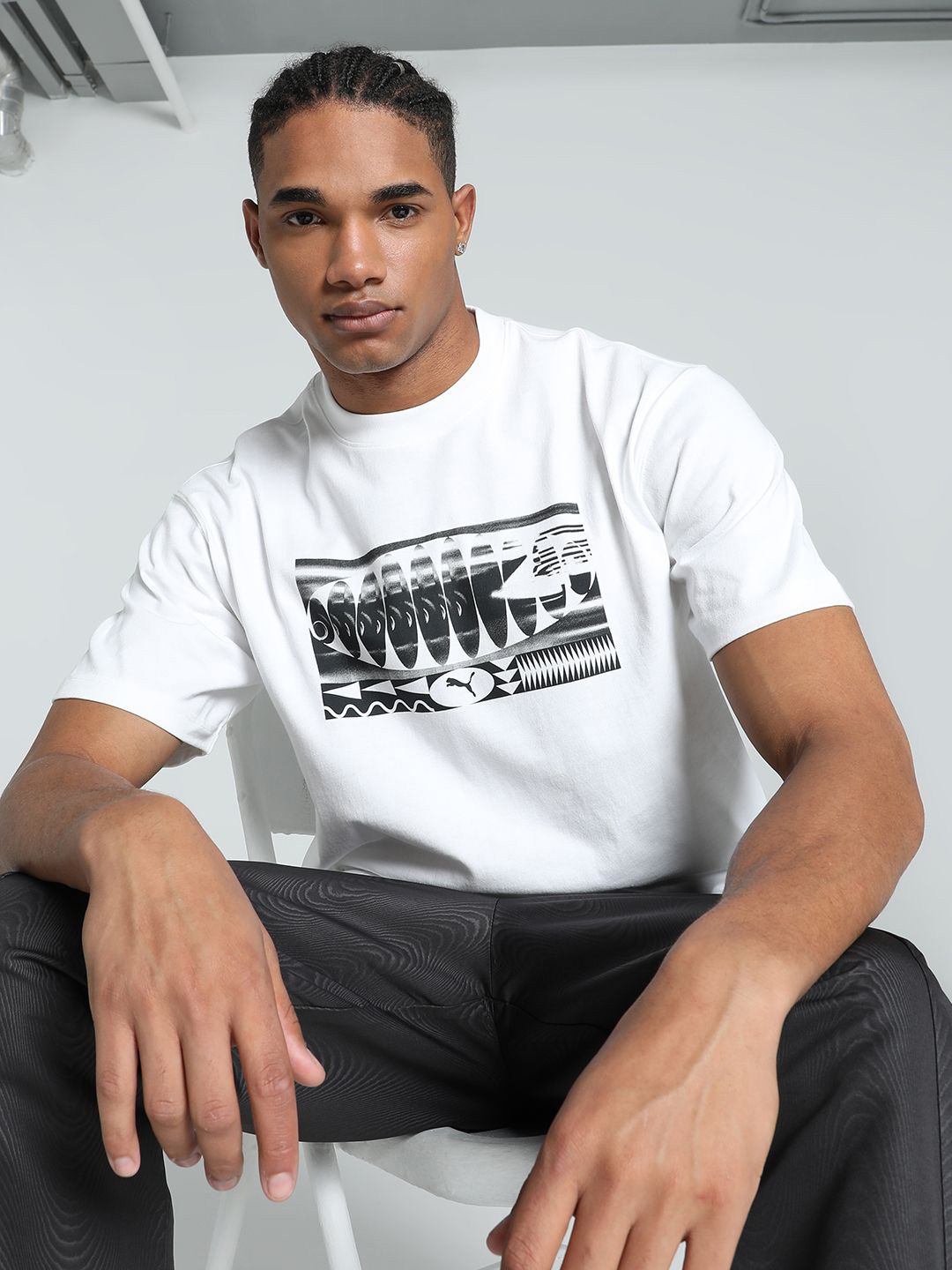

Puma Graphics Fast Relaxed Fit Tee, White