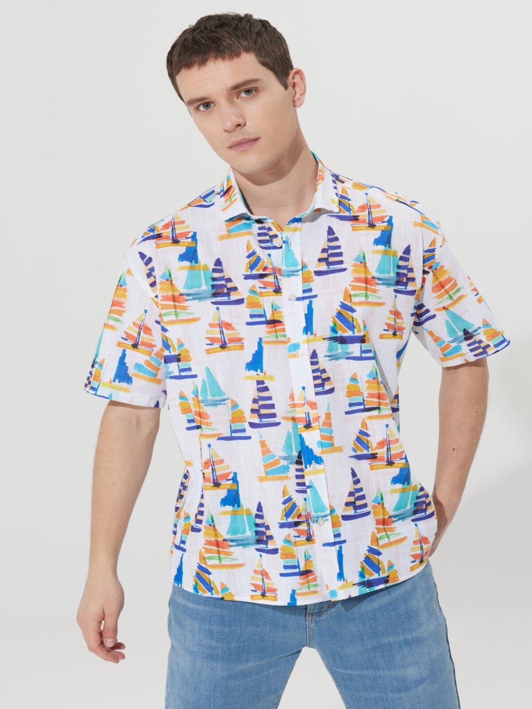 

ALTINYILDIZ CLASSICS AC Co. Men Floral Opaque Printed Casual Shirt, Na
