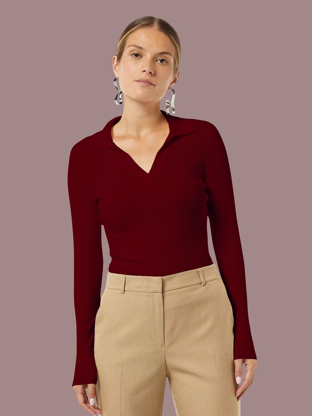 

Dream Beauty Fashion Top, Maroon