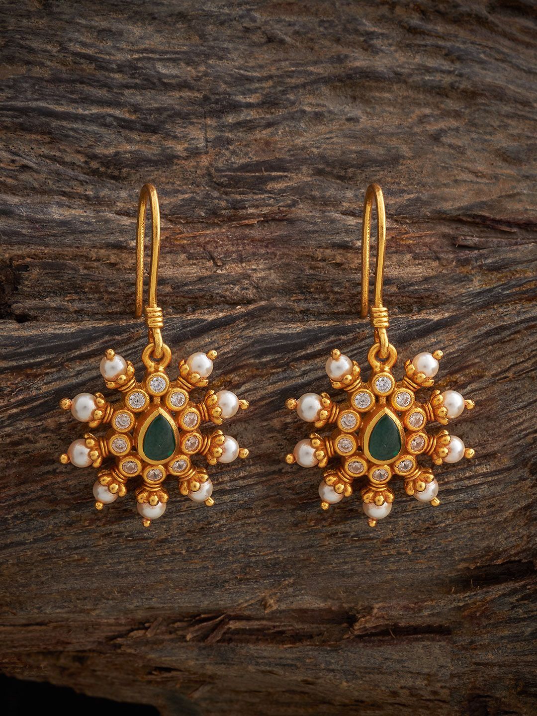 

Kushal's Fashion Jewellery Contemporary Drop Earrings, Green