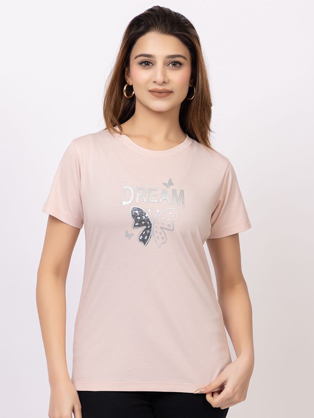 

Lory Print Cotton Top, Pink