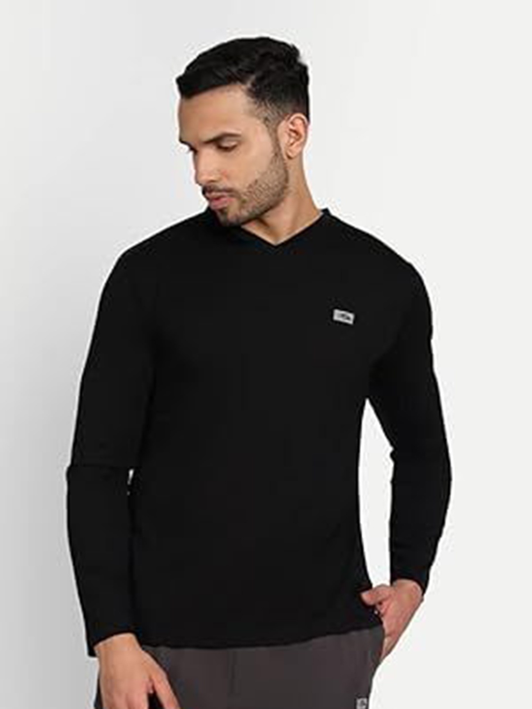 

PERF Men V-Neck T-shirt, Black