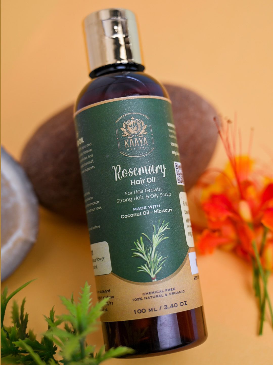 

Kaaya Natural Rosemary Hair Oil- 100 ml, Green