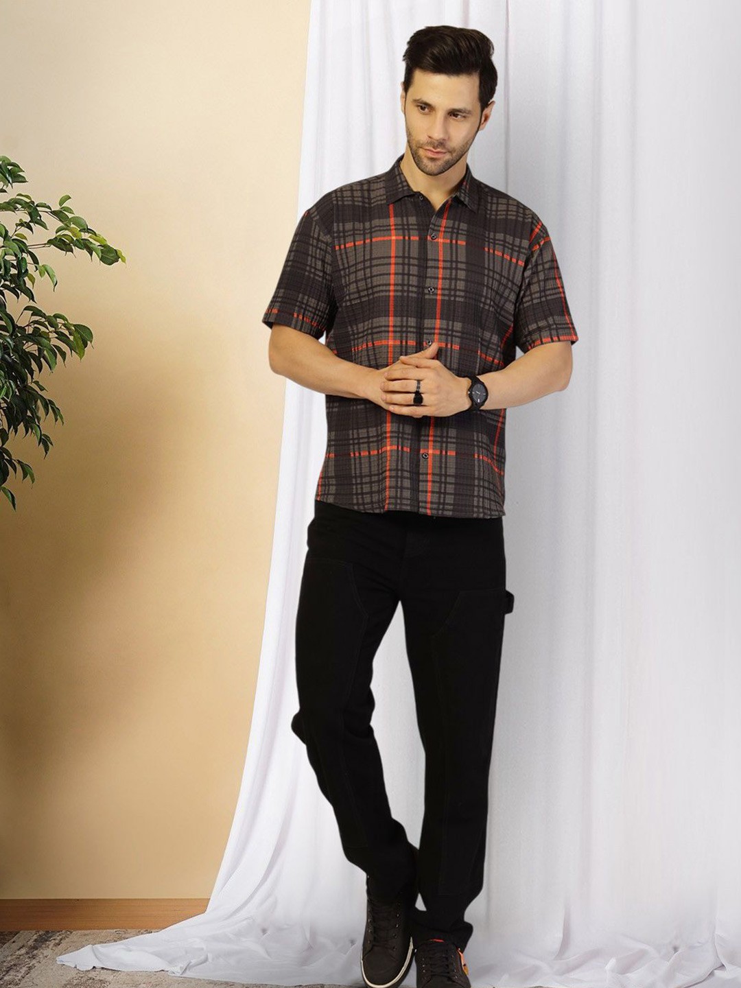 

Moda Rapido Men Original Opaque Printed Casual Shirt, Multi