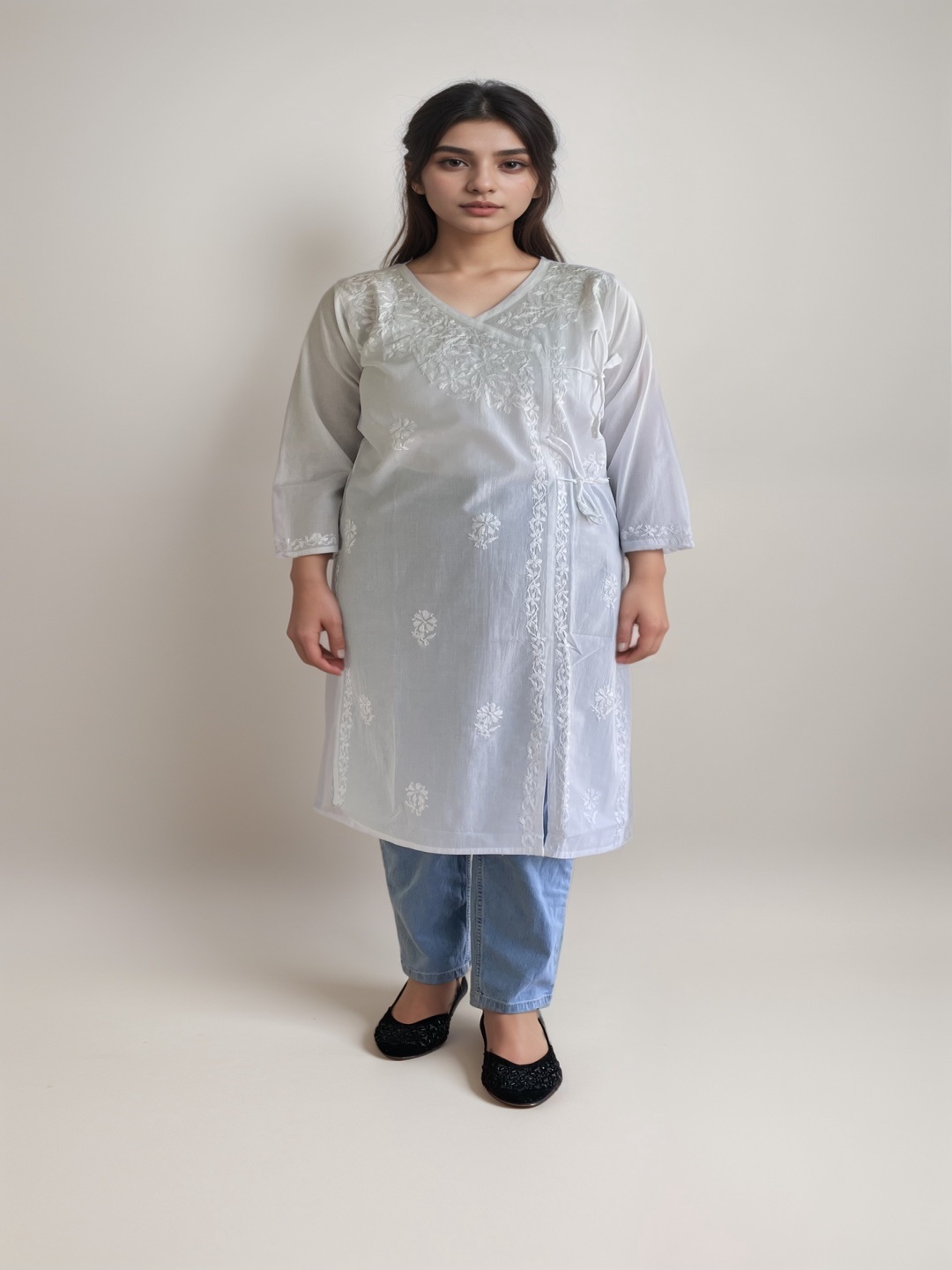 

Elaasa Women Chikankari Kurta, White