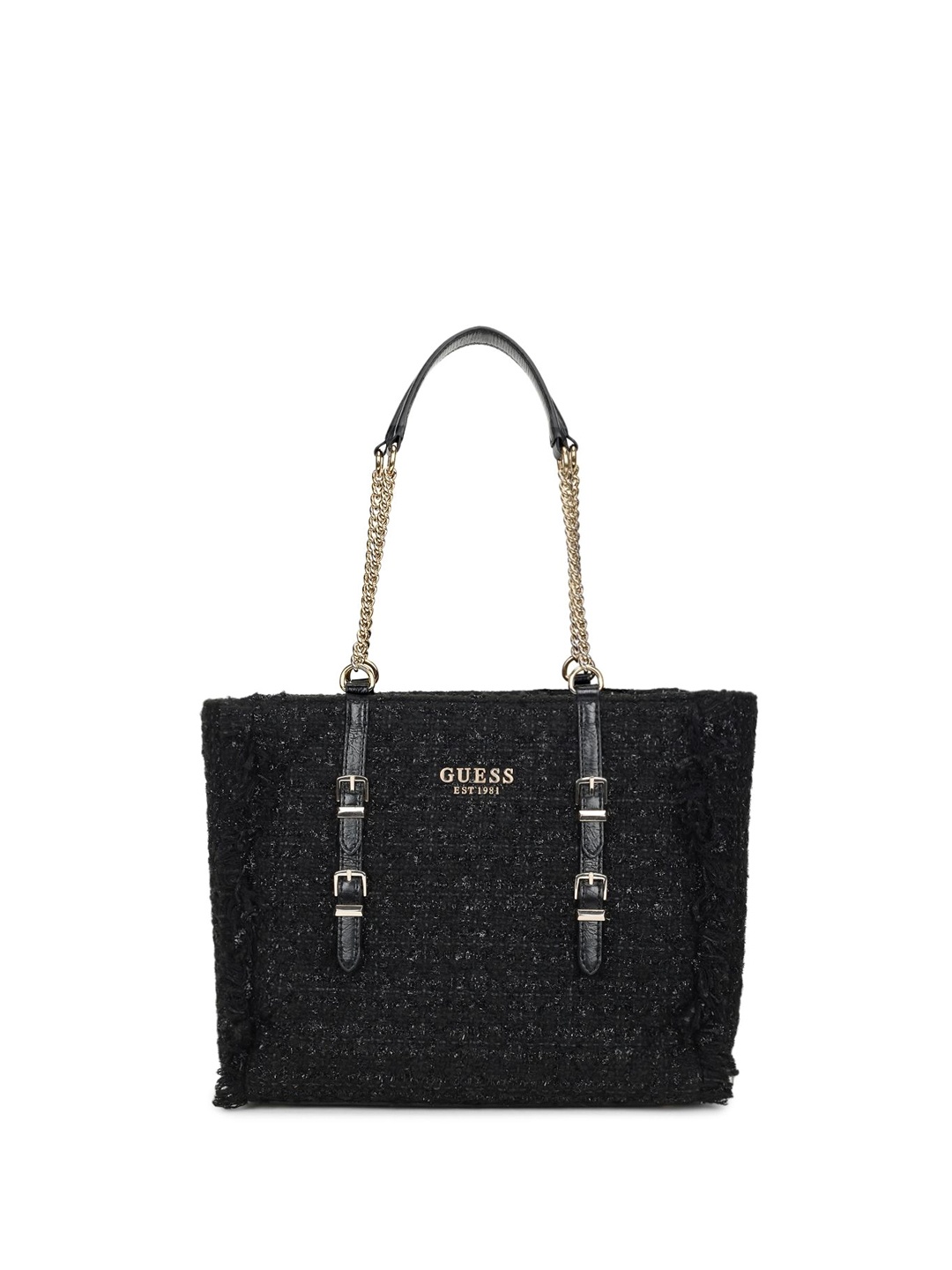 

GUESS PU Structured Tote Bag, Black