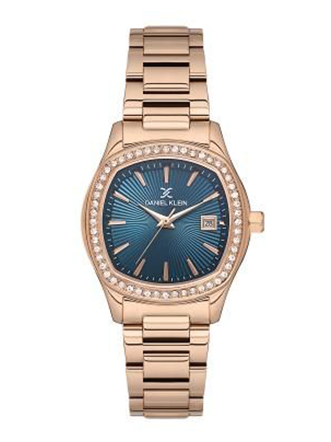

Daniel Klein Women Embellished Dial & SS Bracelet Style Straps Analogue Watch DK.1.13866-5, Gold