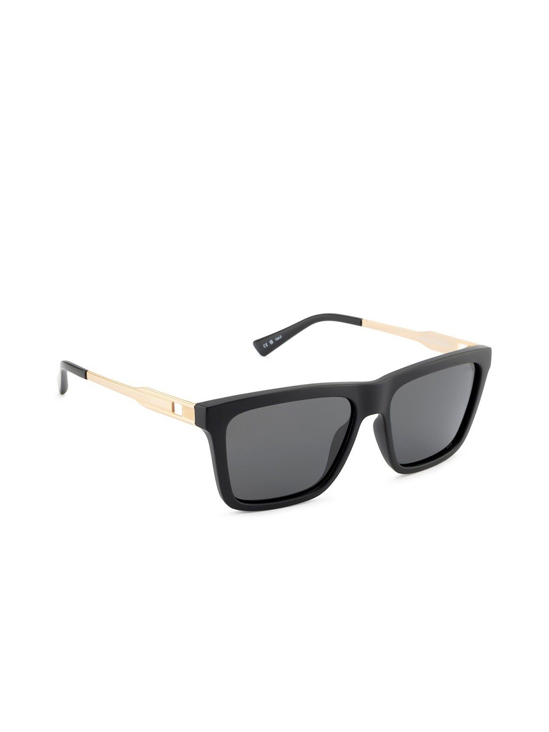 

OPIUM Men Wayfarer Sunglasses with Polarised and UV Protected Lens, Black