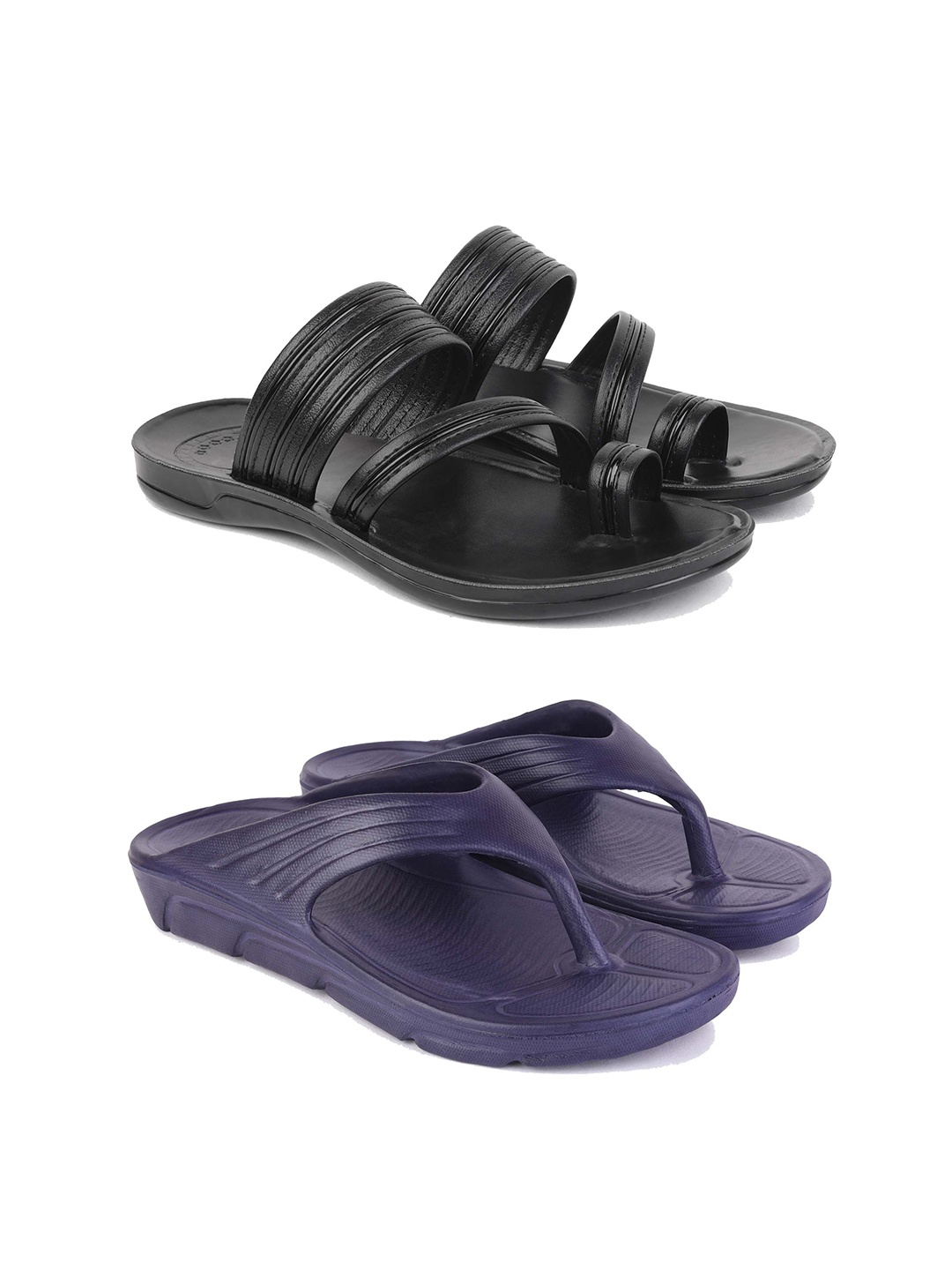 

PENNEN Men Thong Flip-Flops, Navy blue