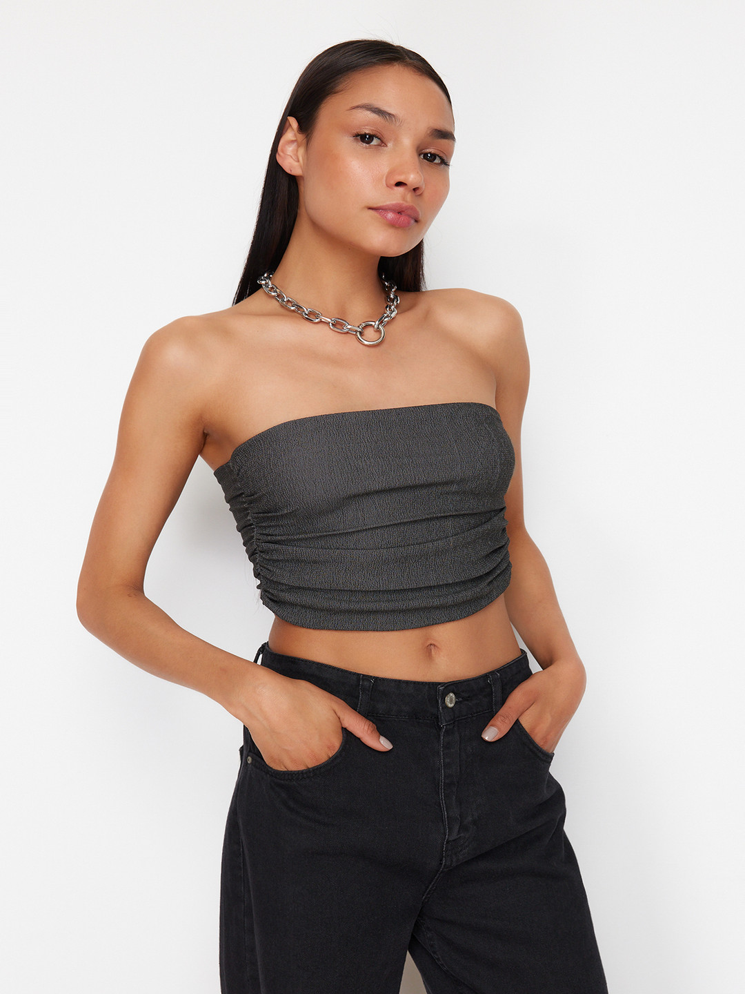 

Trendyol Tube Crop Top, Na