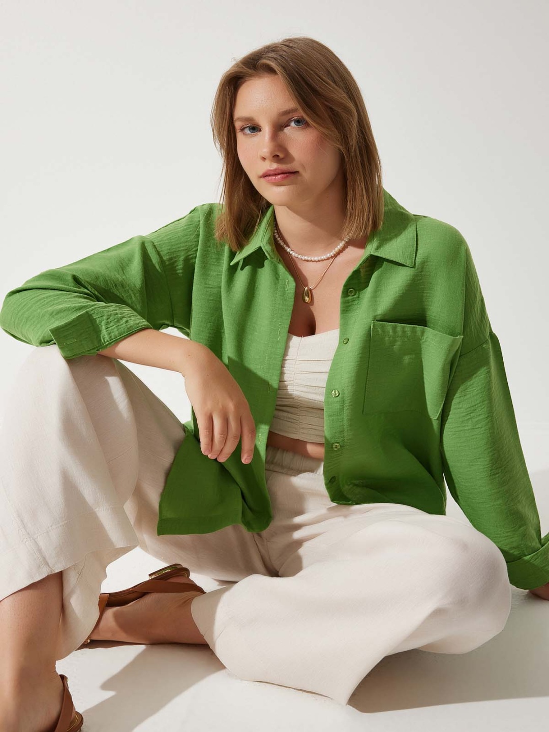 

Happiness istanbul Women Opaque Casual Shirt, Na