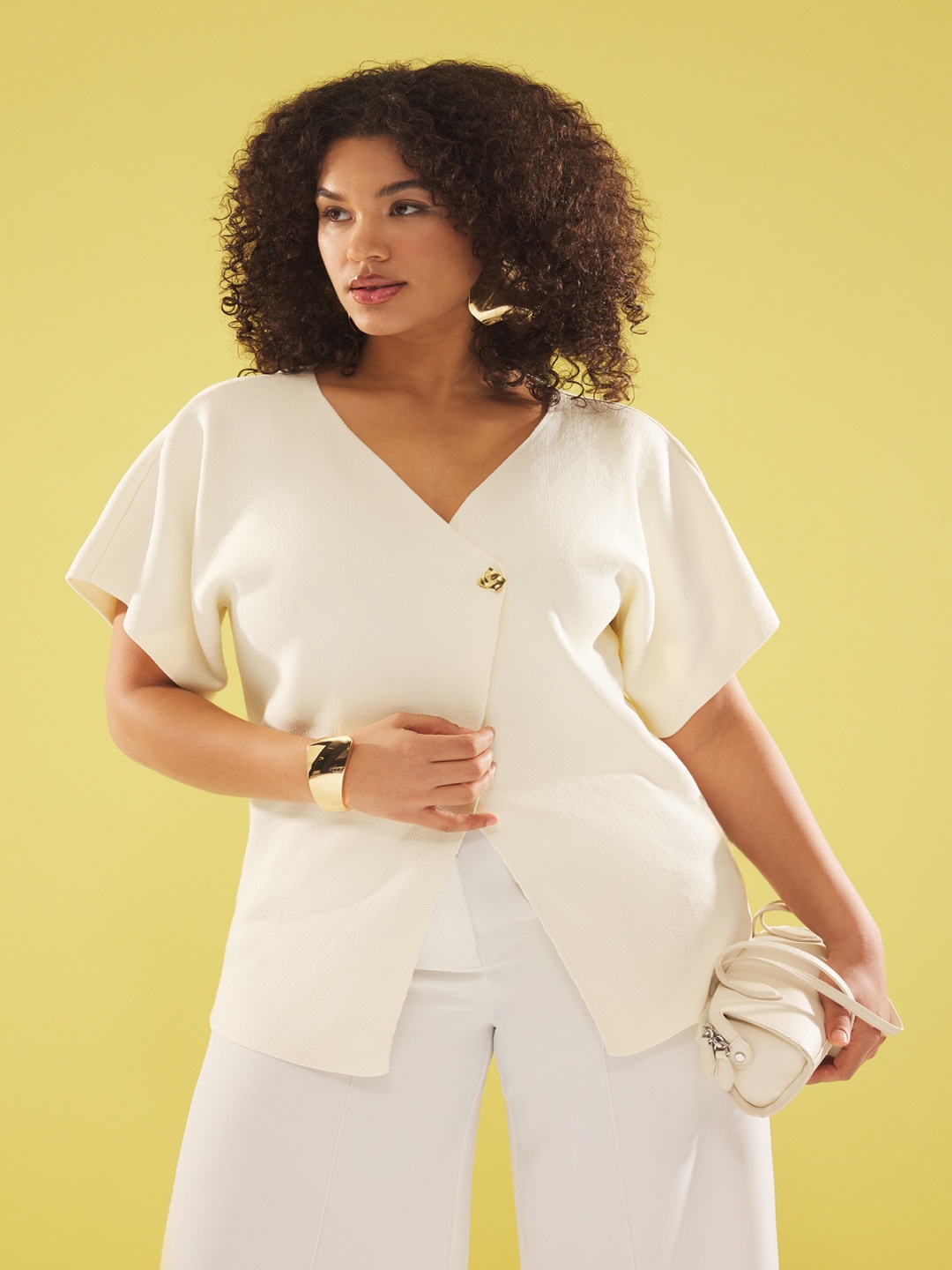 

Trendyol Flared Sleeve Top, Na