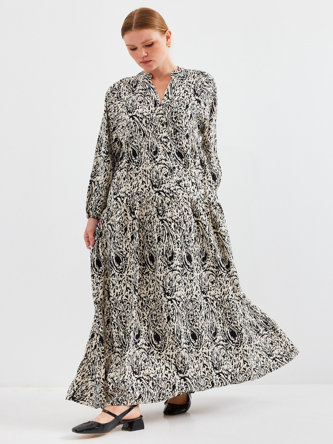 

BIGDART Animal Print Maxi Dress, Na