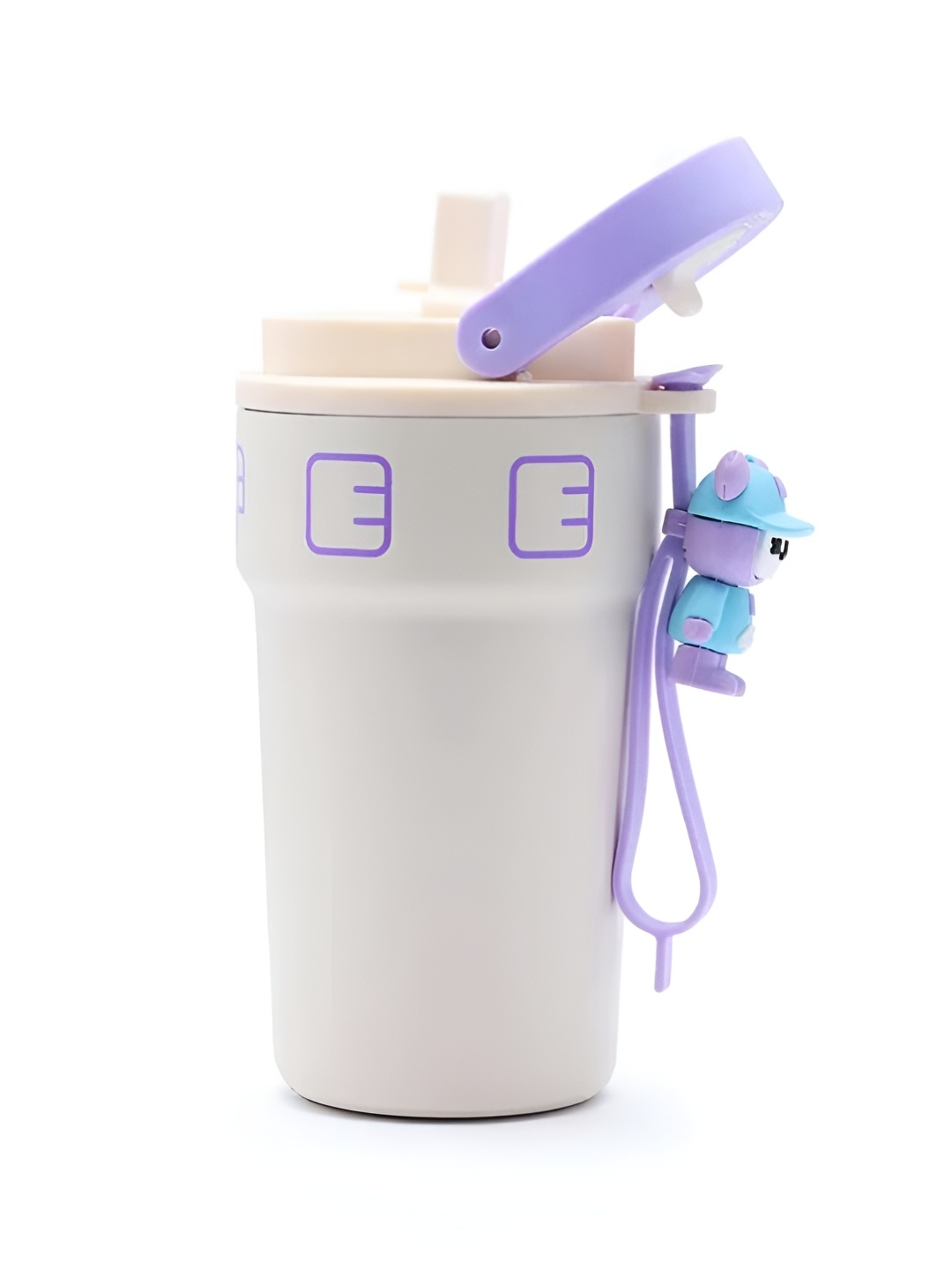 

YELONA White Single Stainless Steel Solid Smart Vacuum Water Bottle
