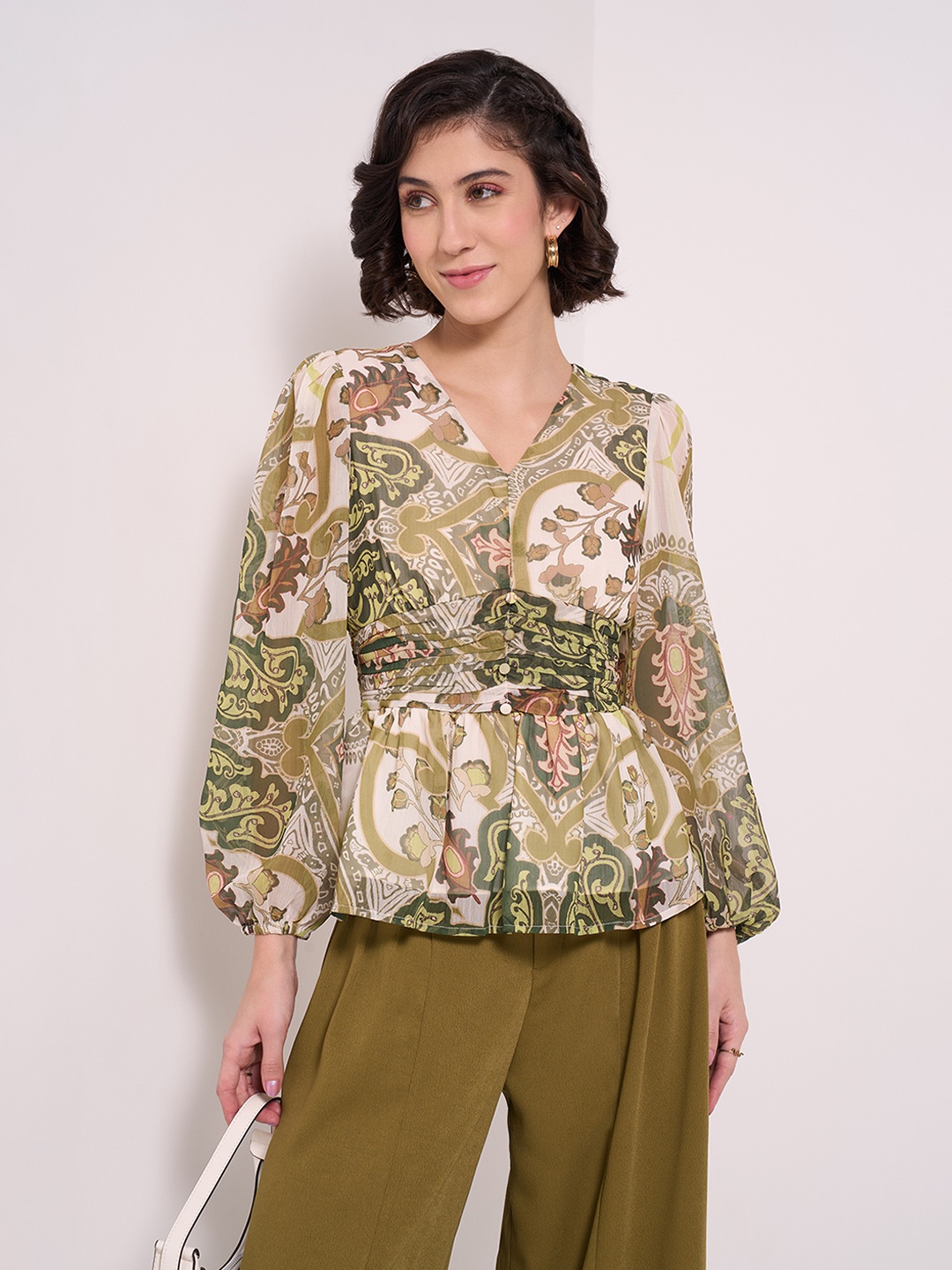 

Honey by Pantaloons Wrap Top, Cream