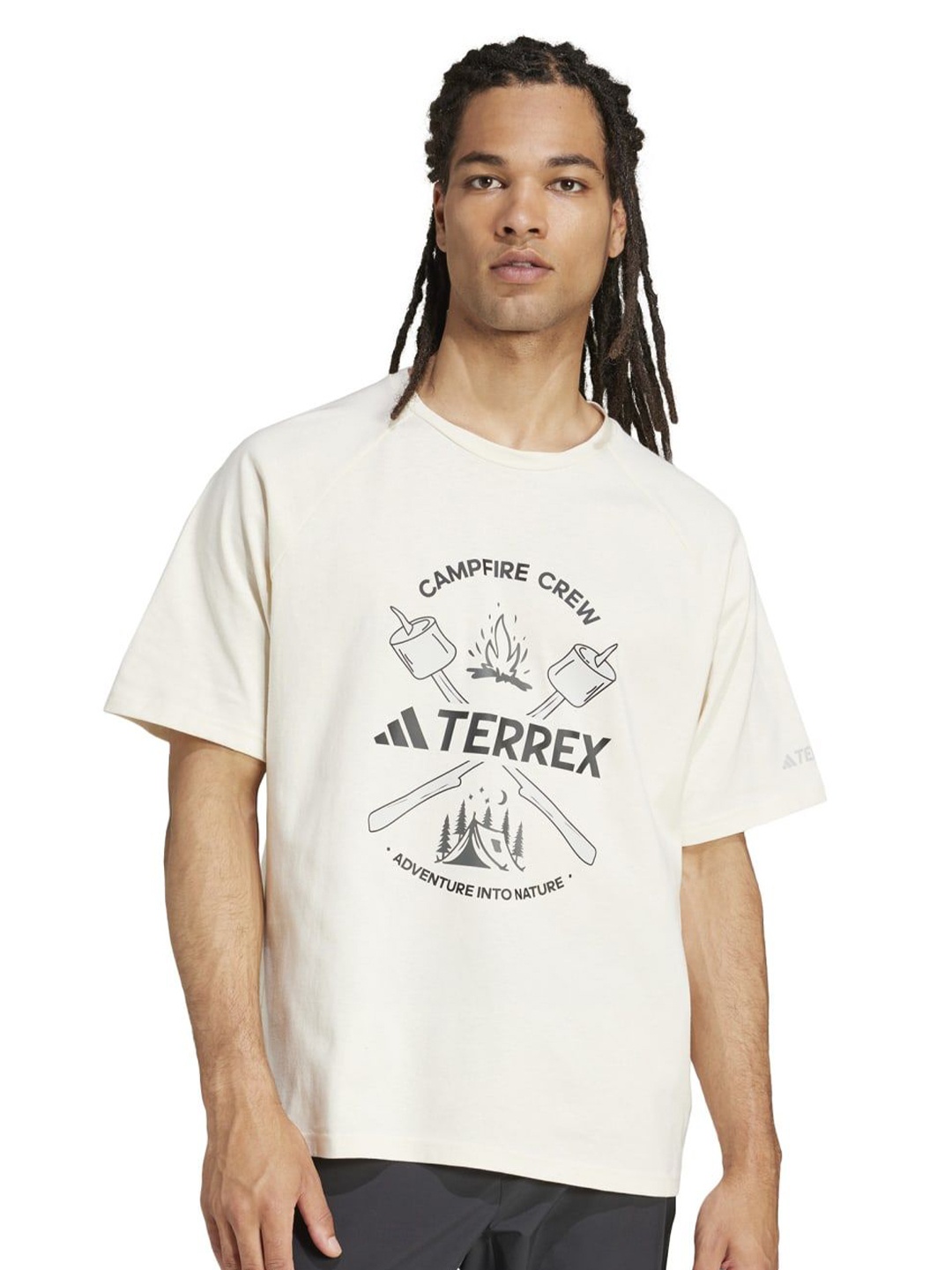 

ADIDAS XPL Polygiene T Nondye Relaxed Cotton T-shirt, White