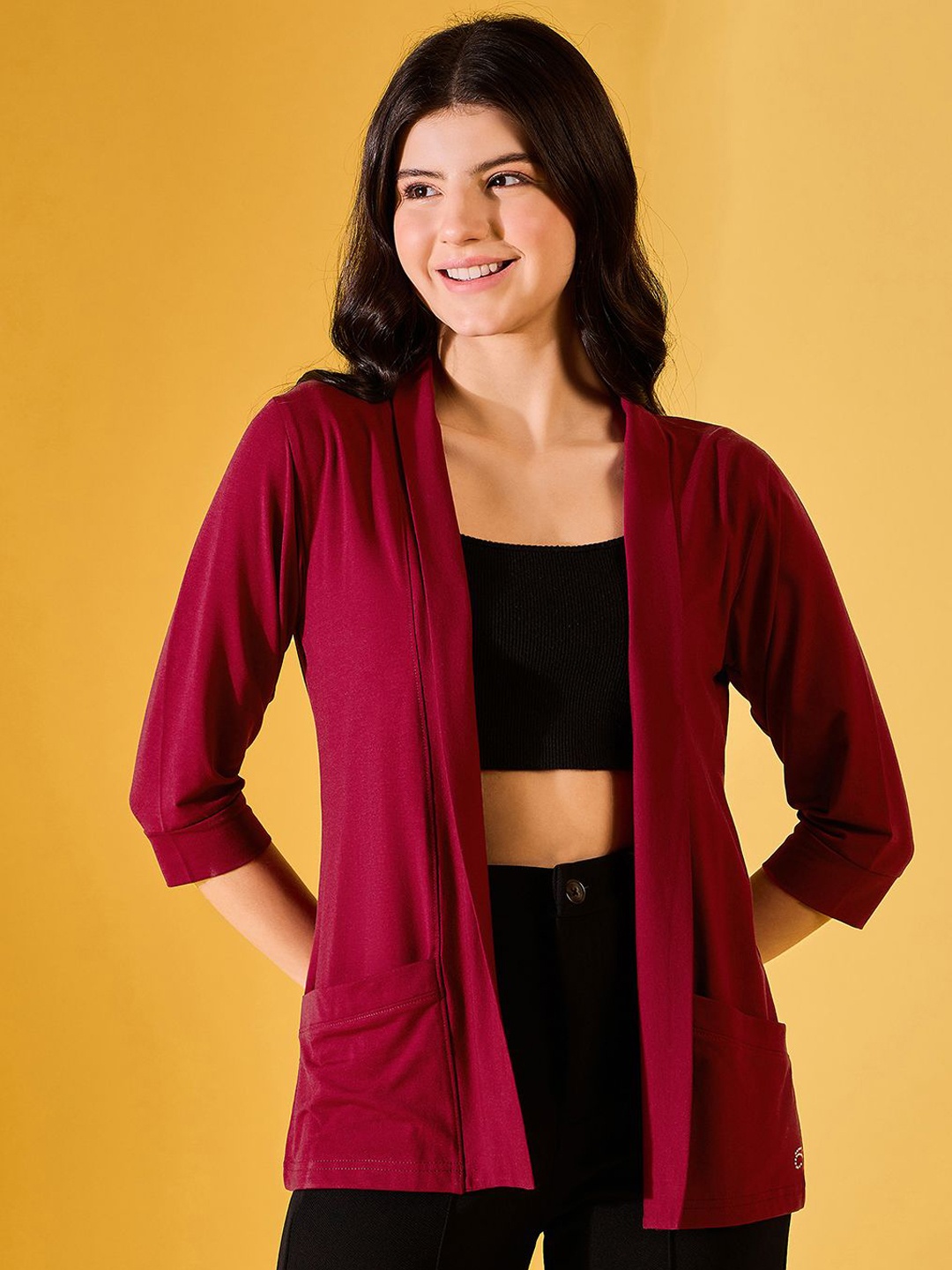 

FEMEA Women Shrug, Maroon