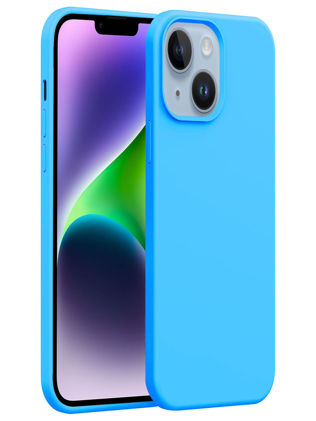 

LIRAMARK Solid Printed iPhone 14 Back Case Mobile Accessories, Blue