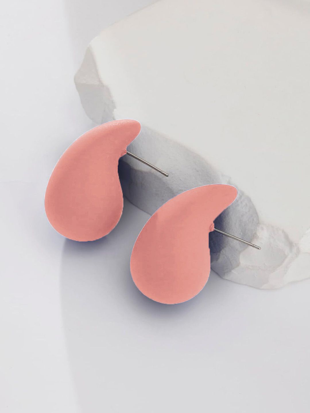 

KRENOZ Teardrop Shaped Drop Earrings, Peach