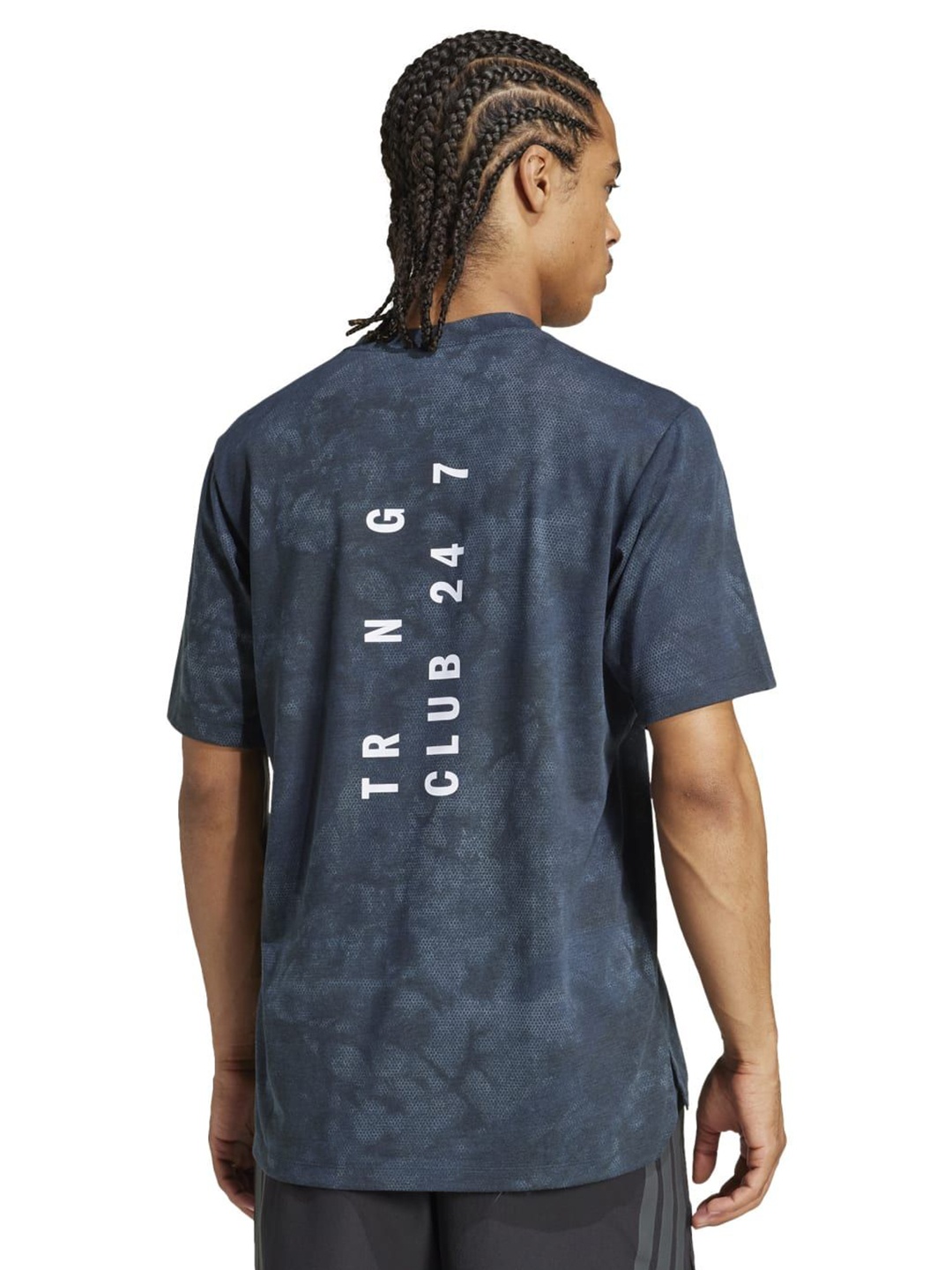 

ADIDAS Power AOP Crew Neck T-shirt, Blue