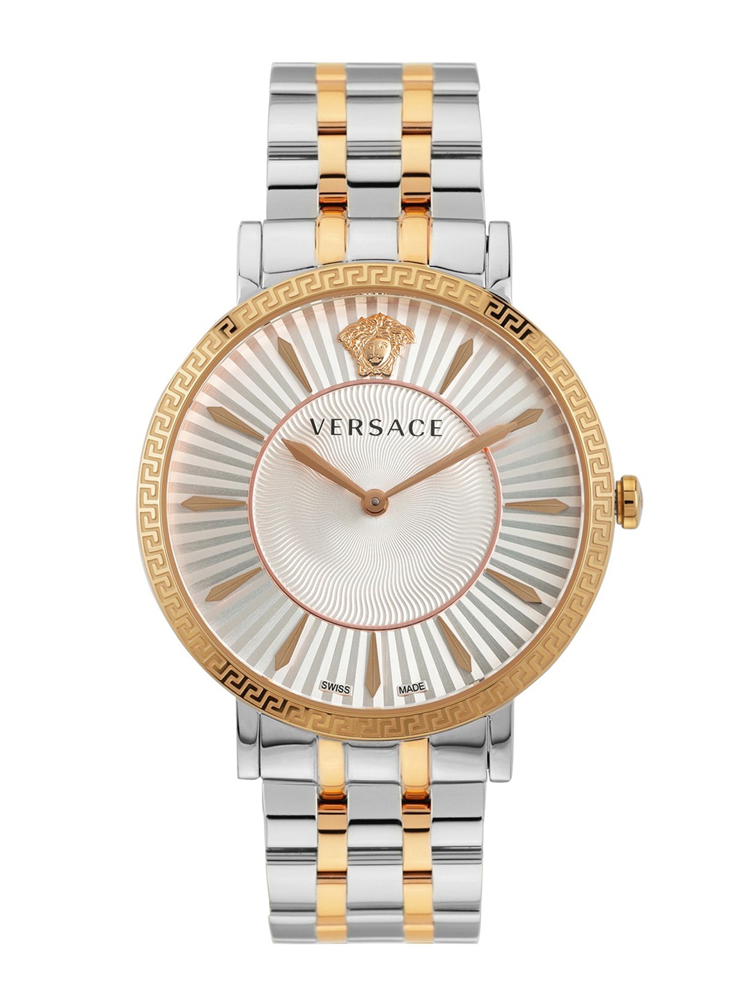 

Versace Women Dial & Stainless Steel Bracelet Style Straps Analogue Watch VEJL01024, Silver