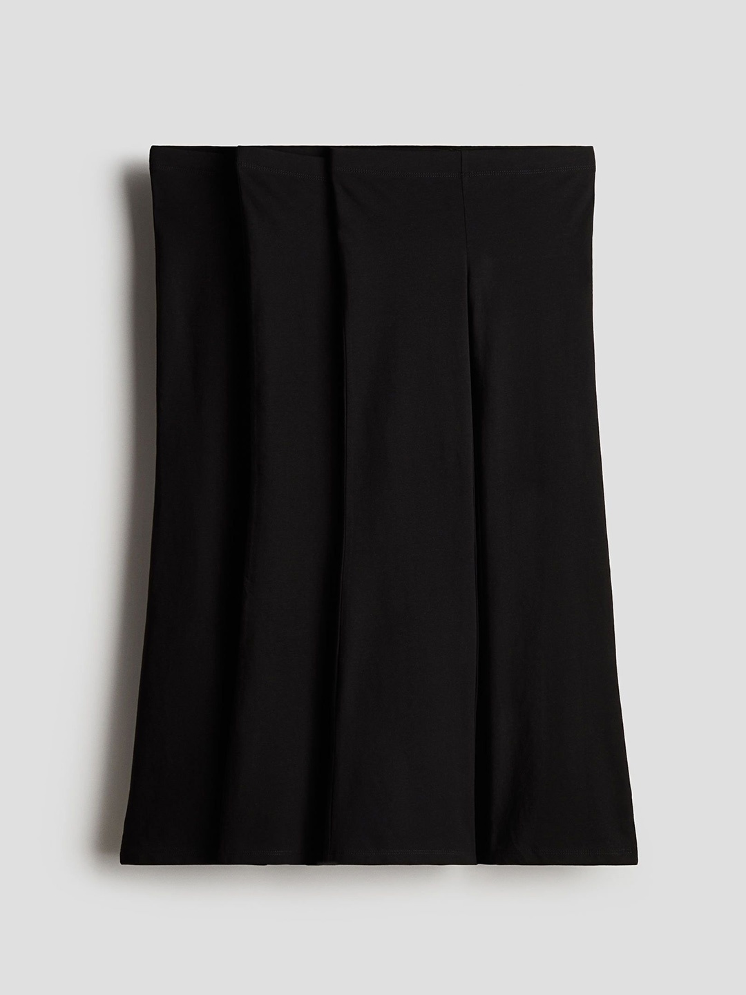 

H&M 3-Pack Flared Cotton Leggings, Black