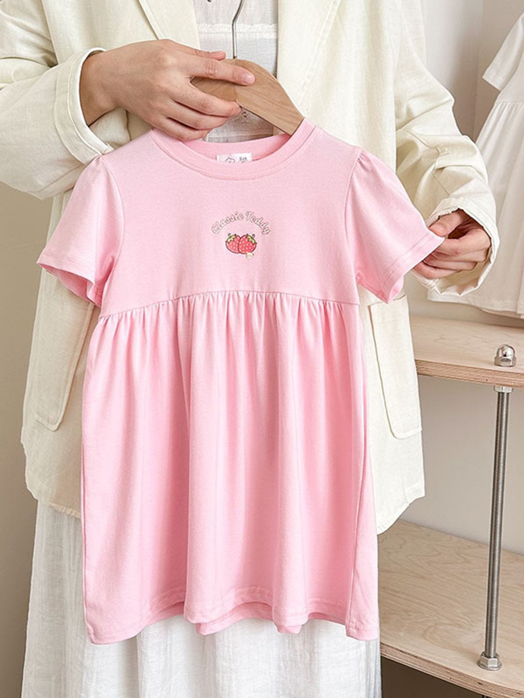 

YK Fit & Flare Dress, Pink