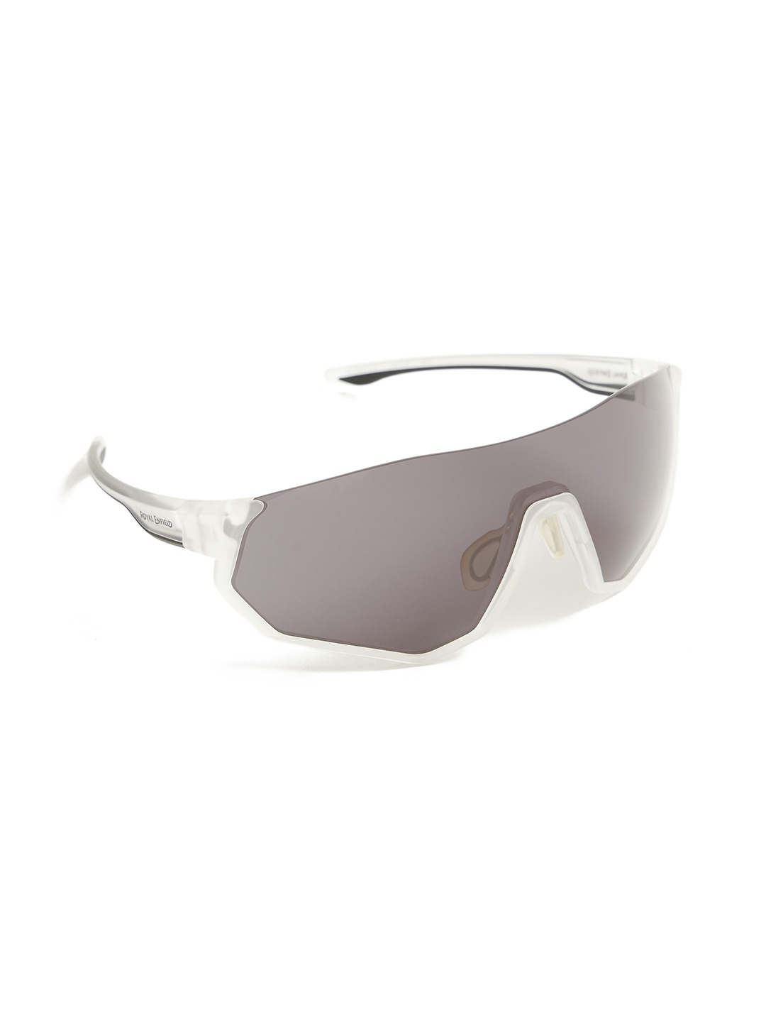 

Royal Enfield Men Shield Sunglasses with UV Protected Lens, Grey