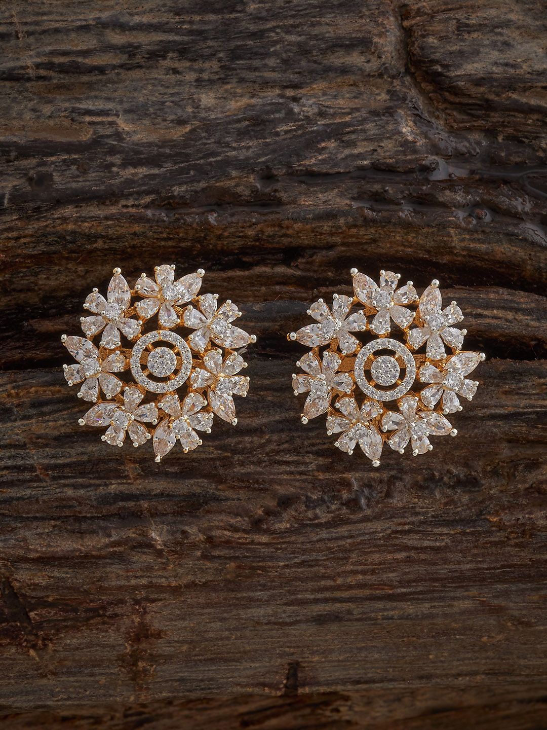 

Kushal's Fashion Jewellery Contemporary Studs Earrings, White