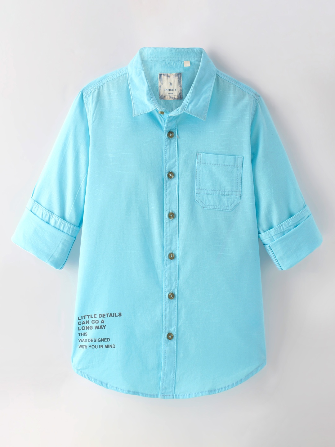 

Infinity Boys Opaque Casual Shirt, Blue
