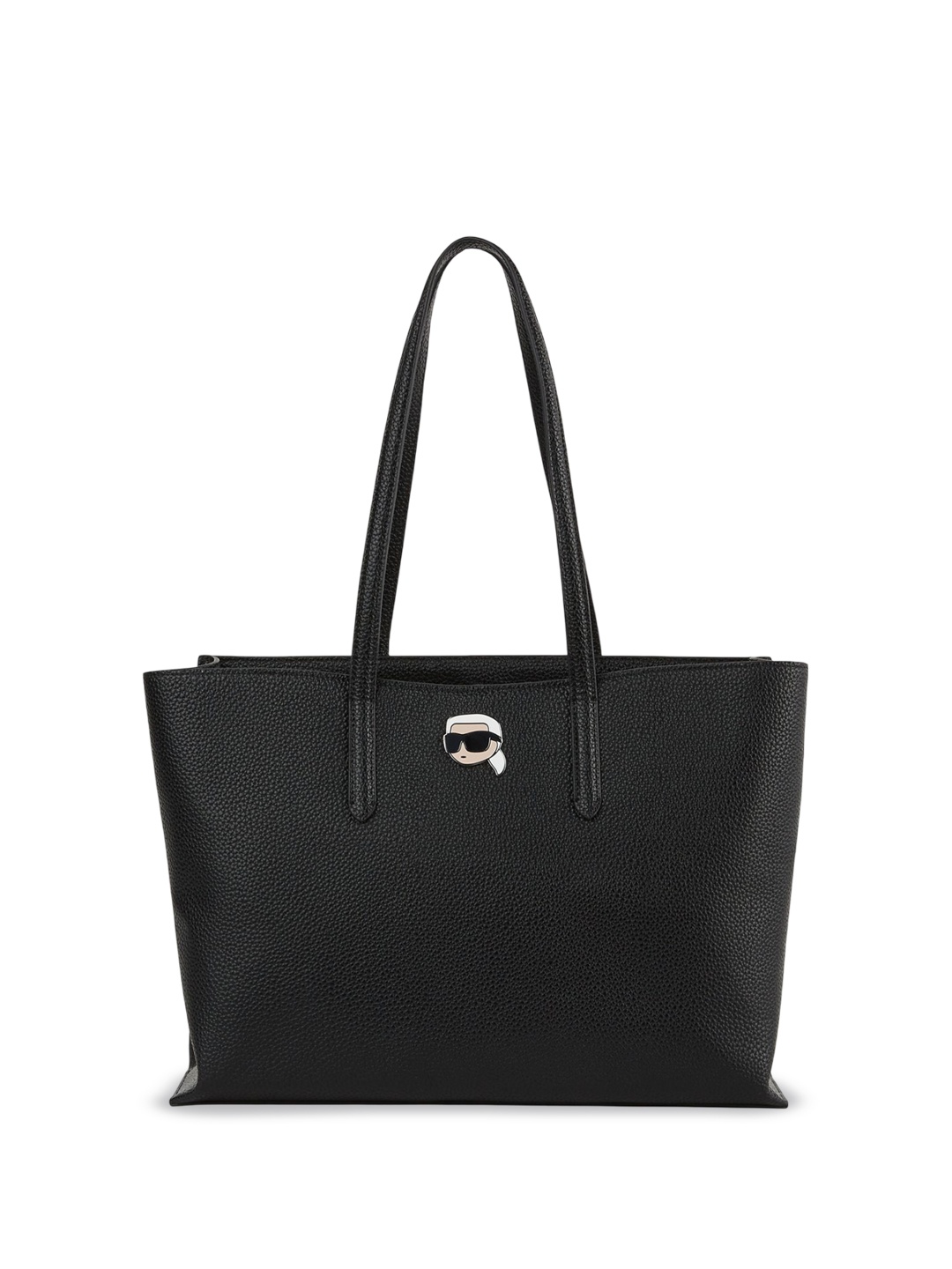 

Karl Lagerfeld Leather Shopper Shoulder Bag, Black