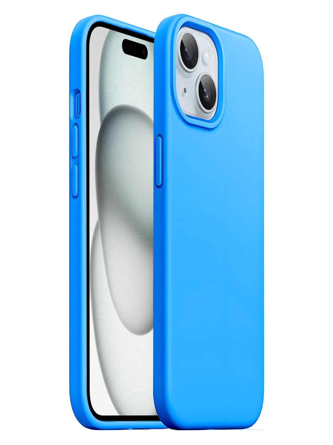 

LIRAMARK Solid Printed iPhone 15 Back Case Mobile Accessories, Blue