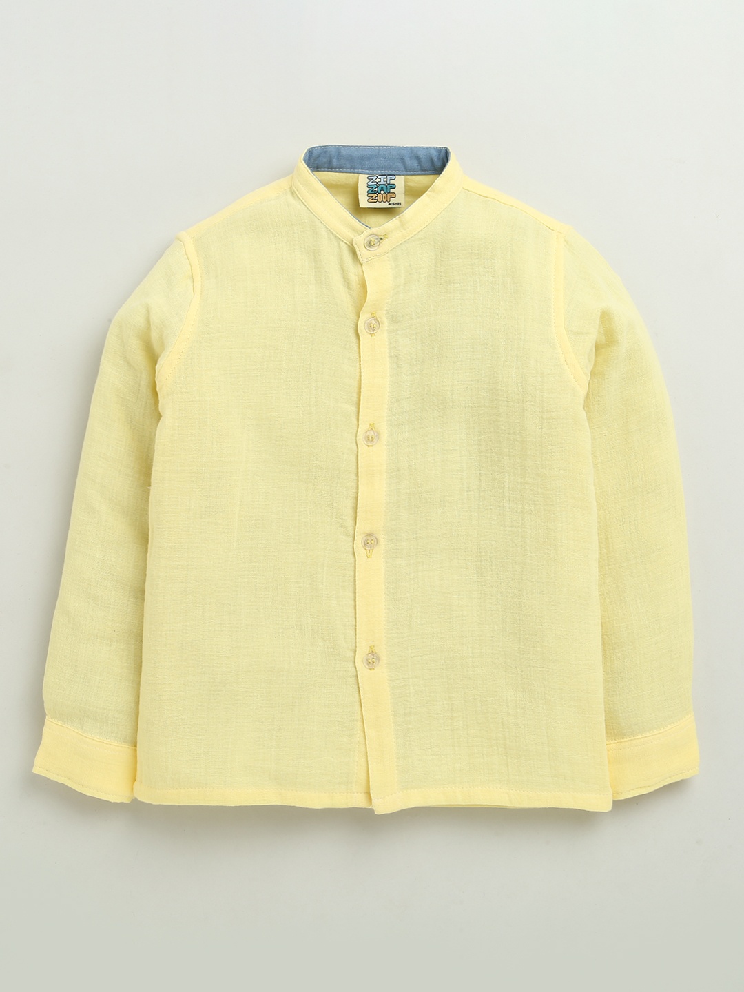 

ZIP ZAP ZOOP Boys Standard Opaque Casual Shirt, Yellow