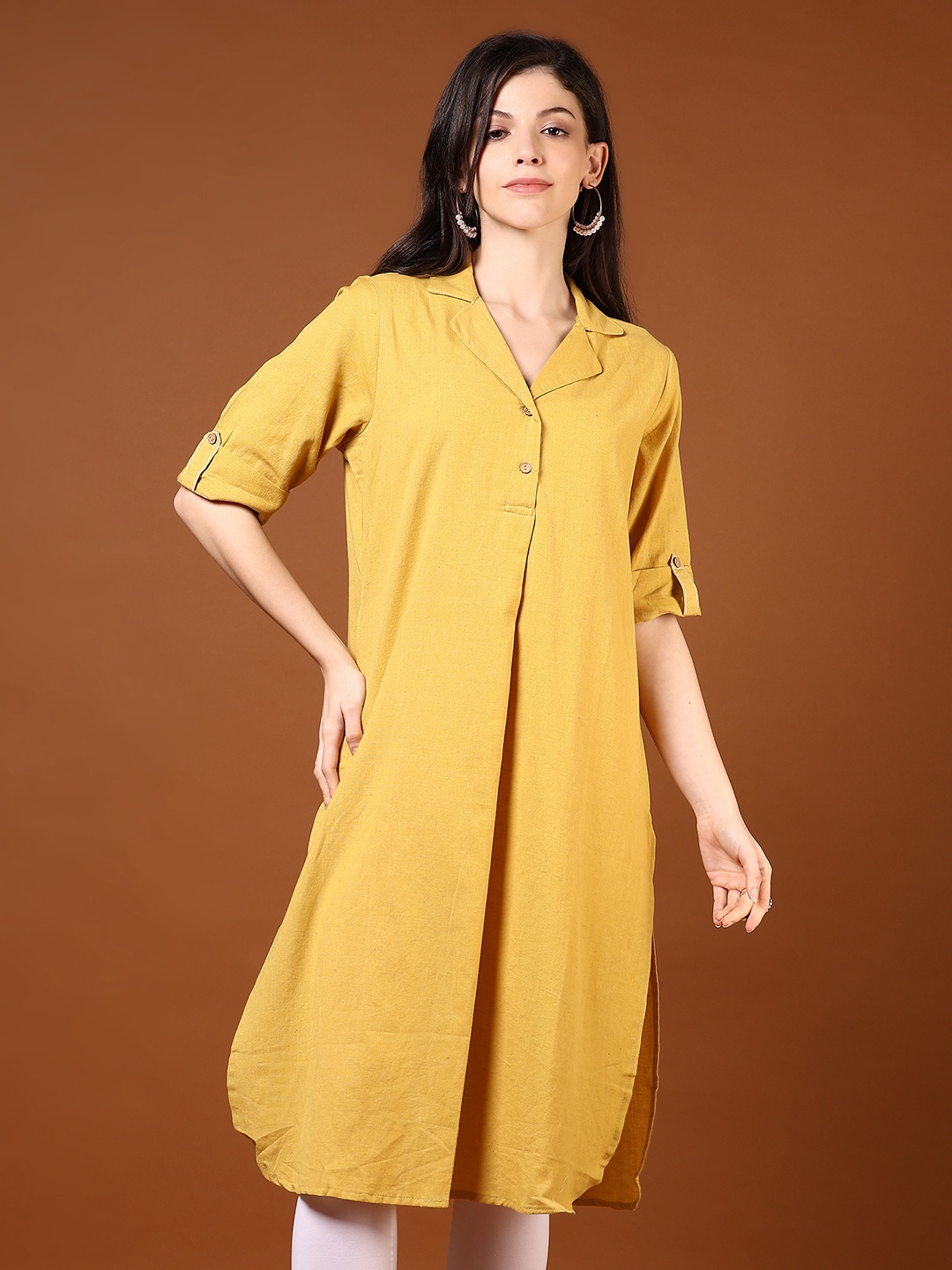 

V-Mart Women Kurta, Yellow